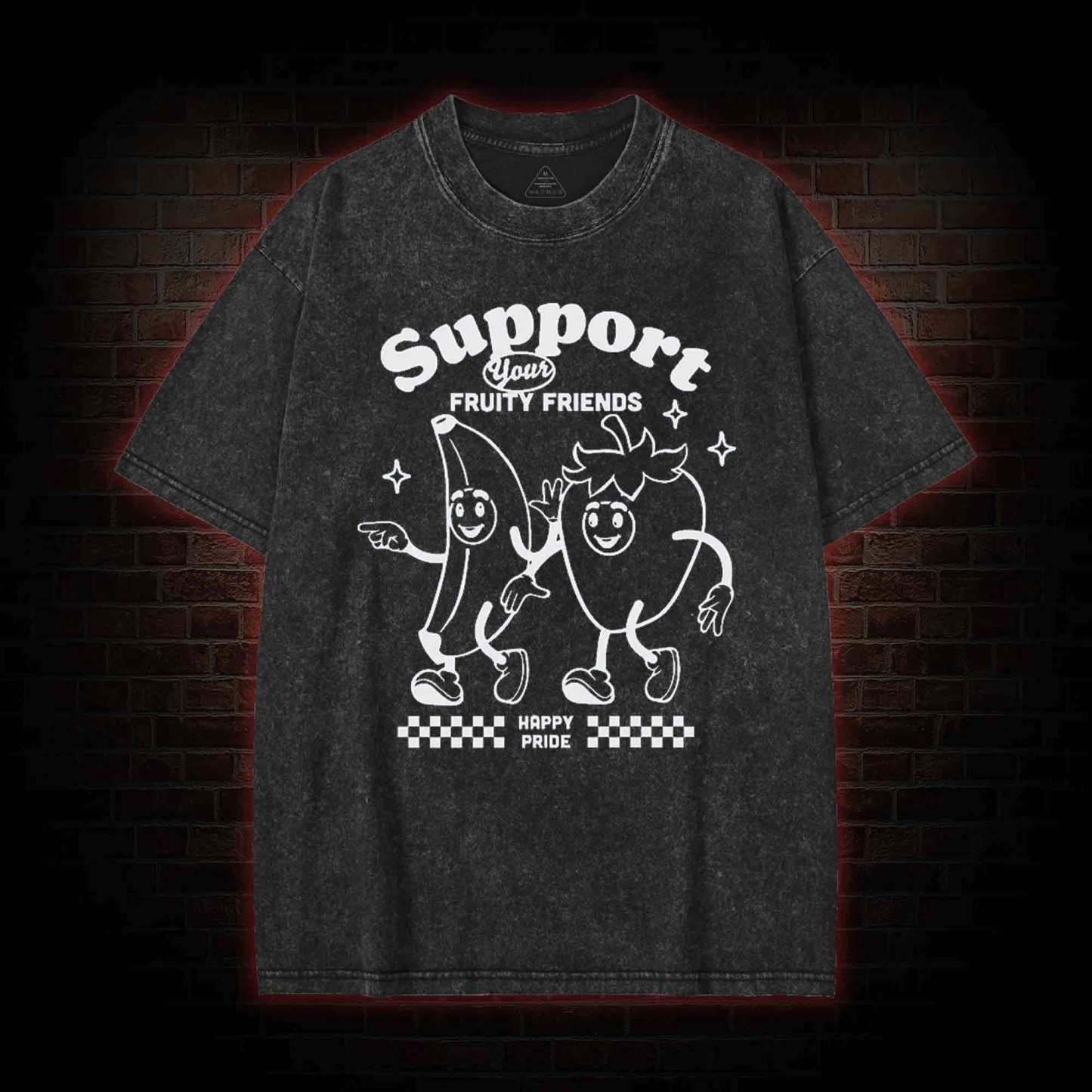 Support Your Fruity Friends Washed T-shirt
