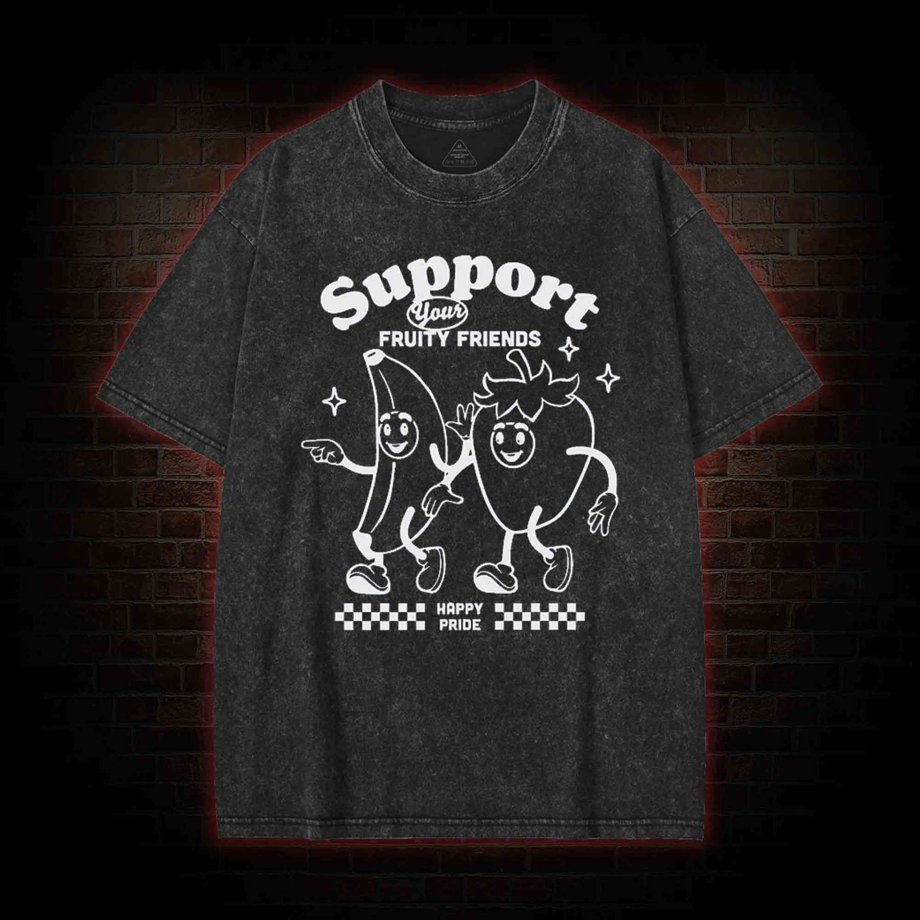Support Your Fruity Friends Washed T-shirt