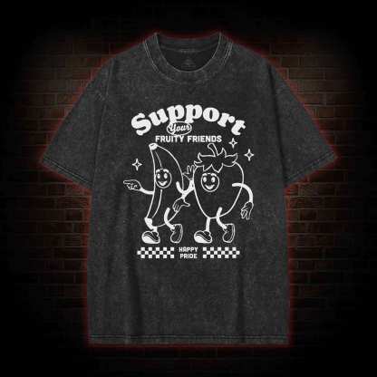 Support Your Fruity Friends Washed T-shirt