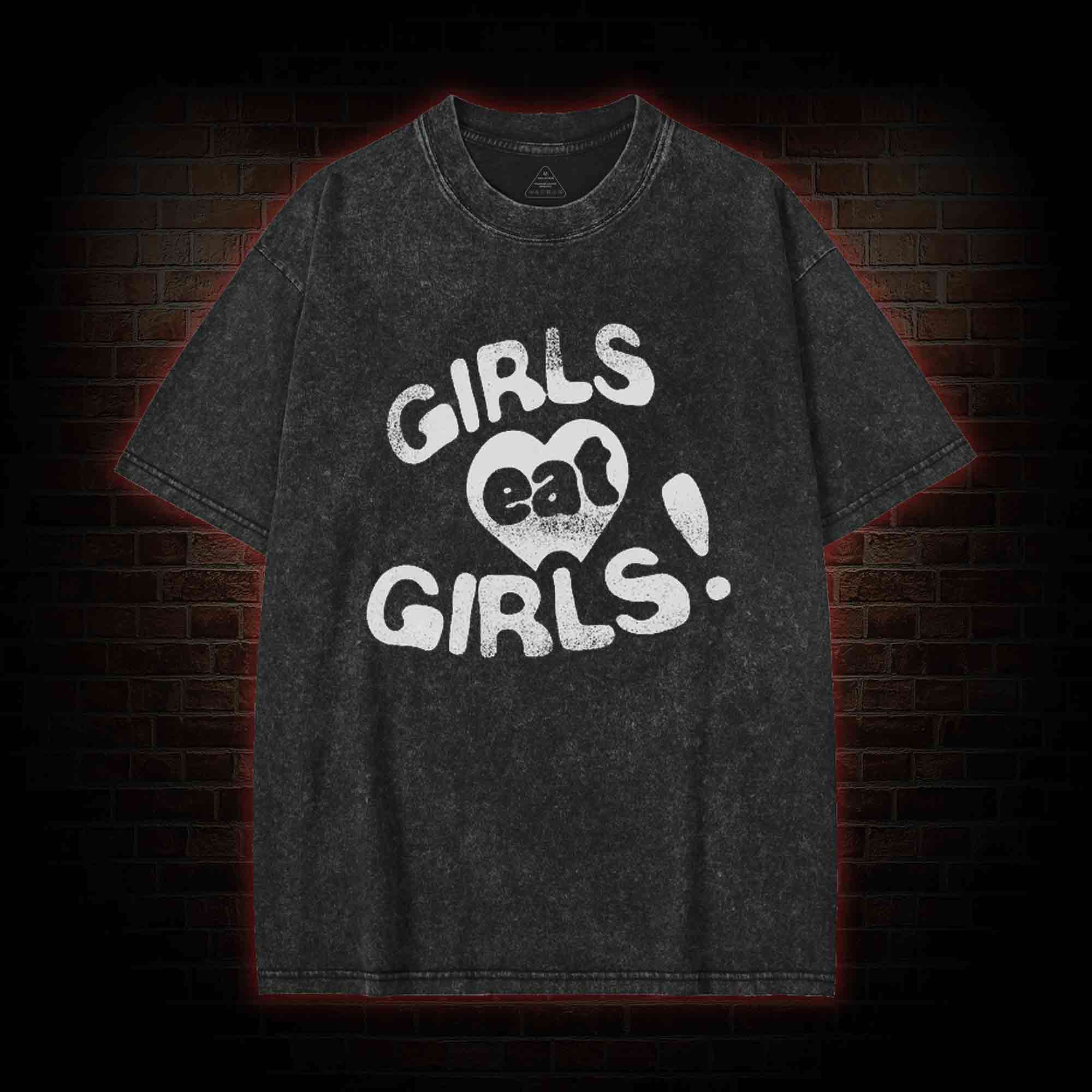 Girls Eat Girls Washed T-shirt