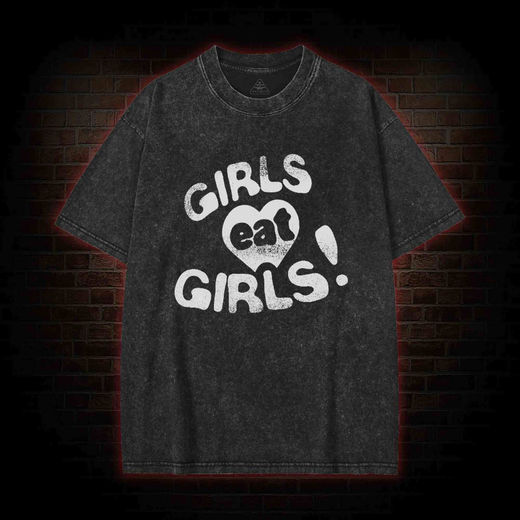 Girls Eat Girls Washed T-shirt
