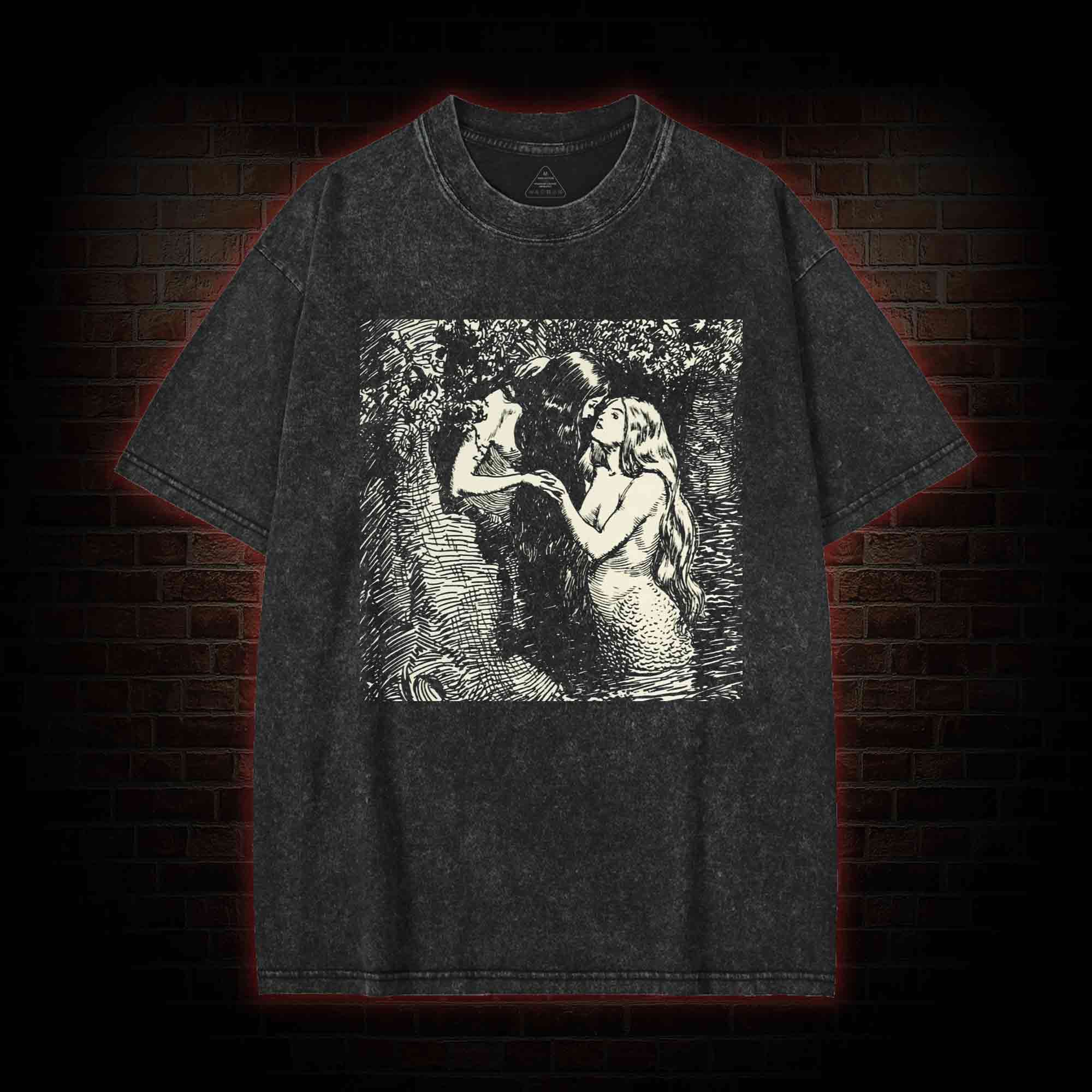 The Nymph and the Dryad Washed T-shirt