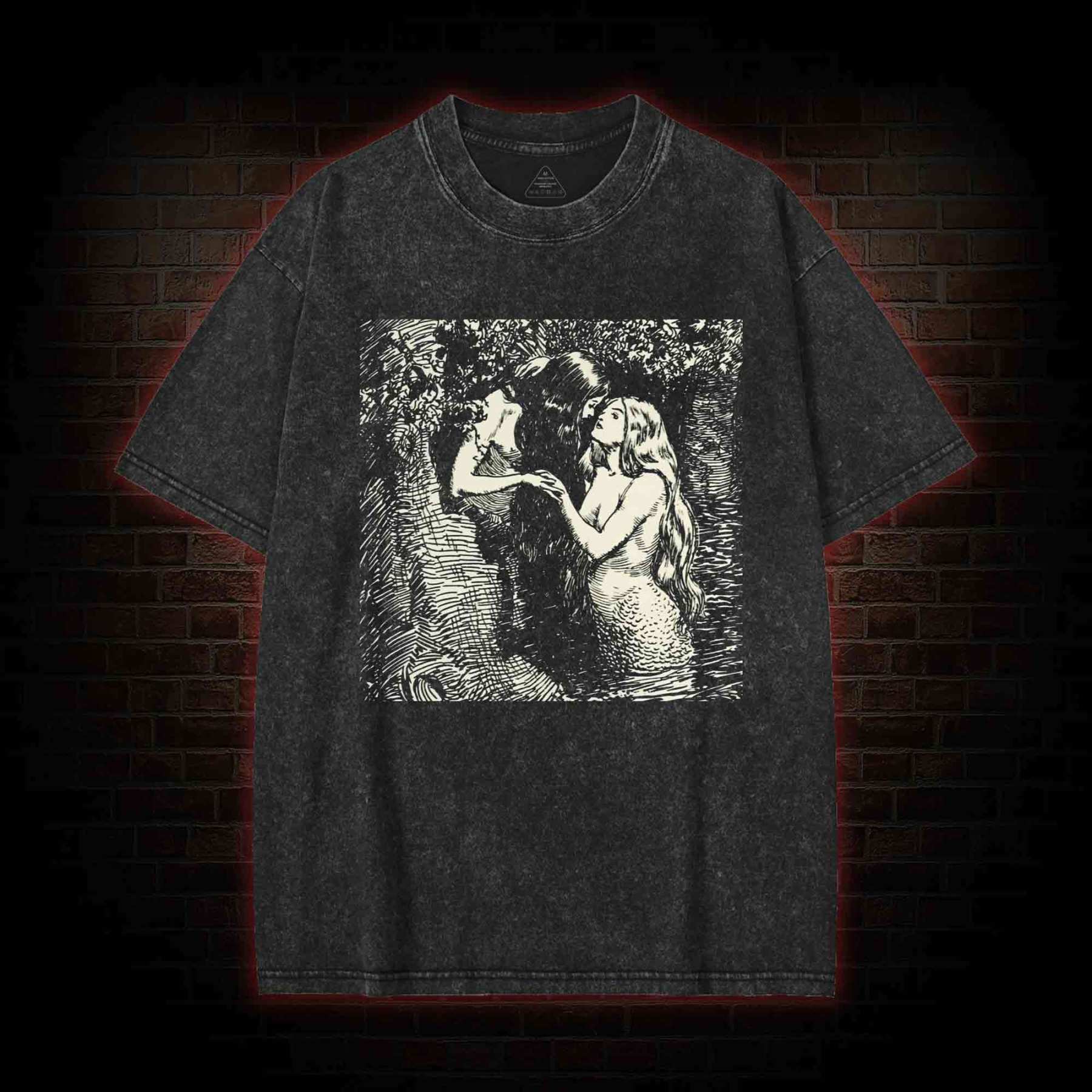 The Nymph and the Dryad Washed T-shirt