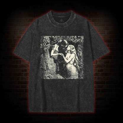 The Nymph and the Dryad Washed T-shirt