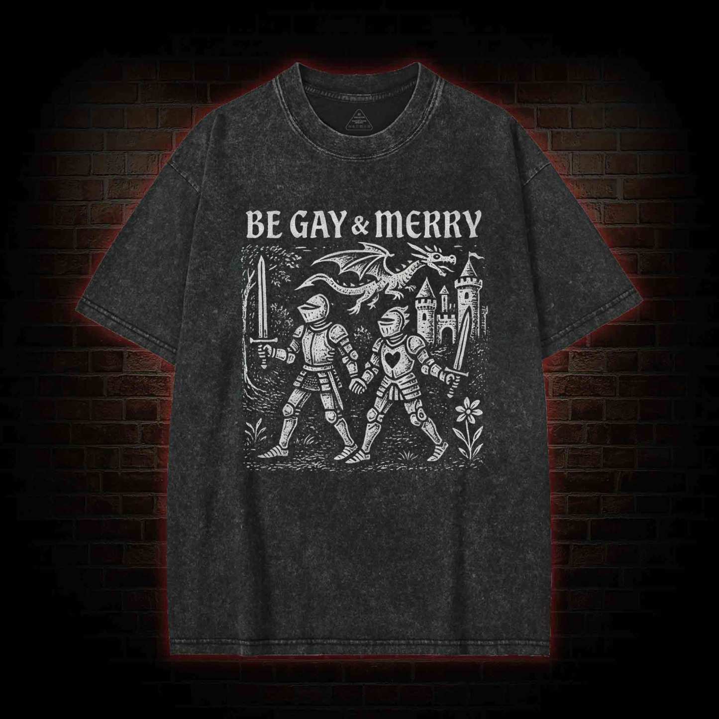 Be Gay & Merry Washed T-shirt