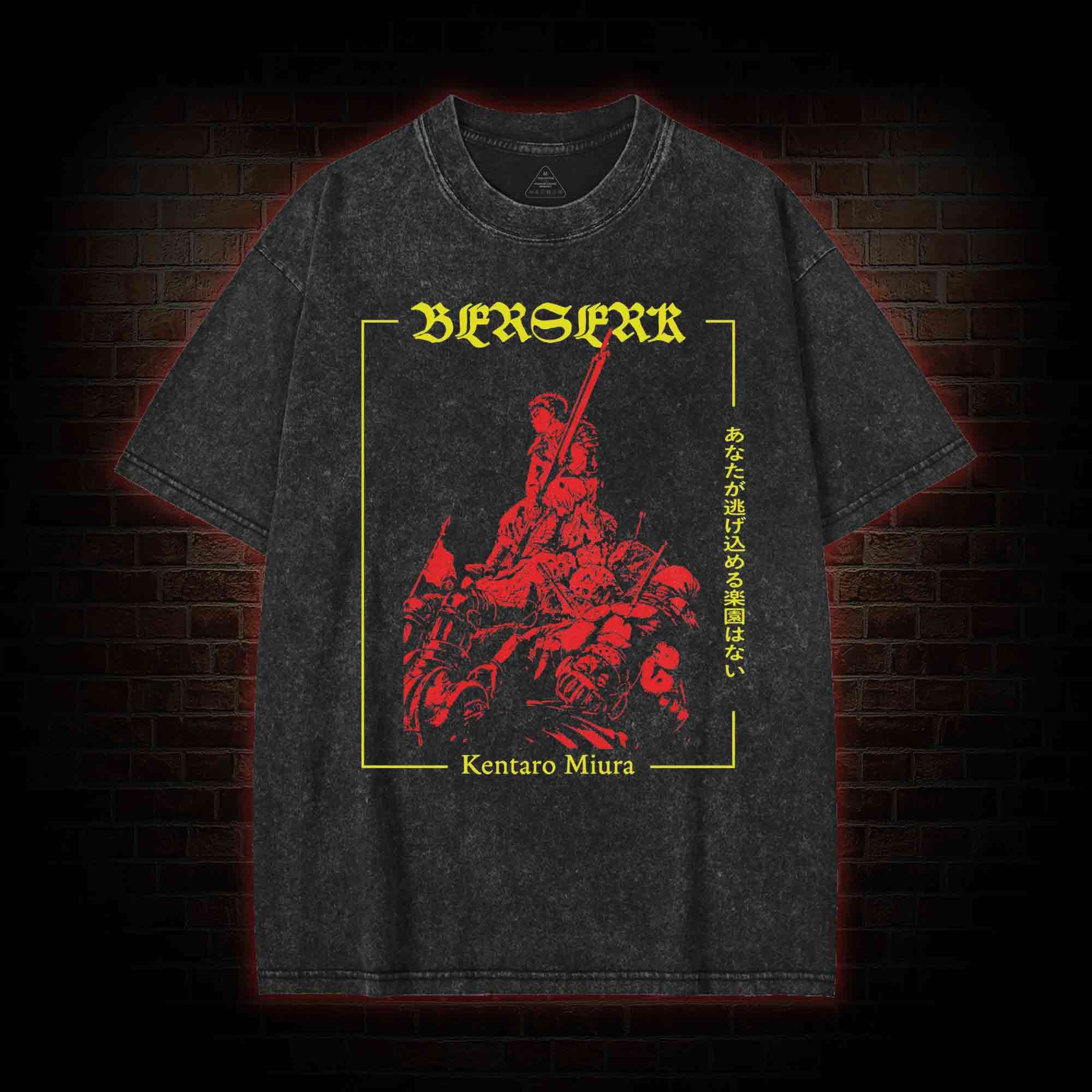 There is No Paradise for You to Escape to Washed T-shirt
