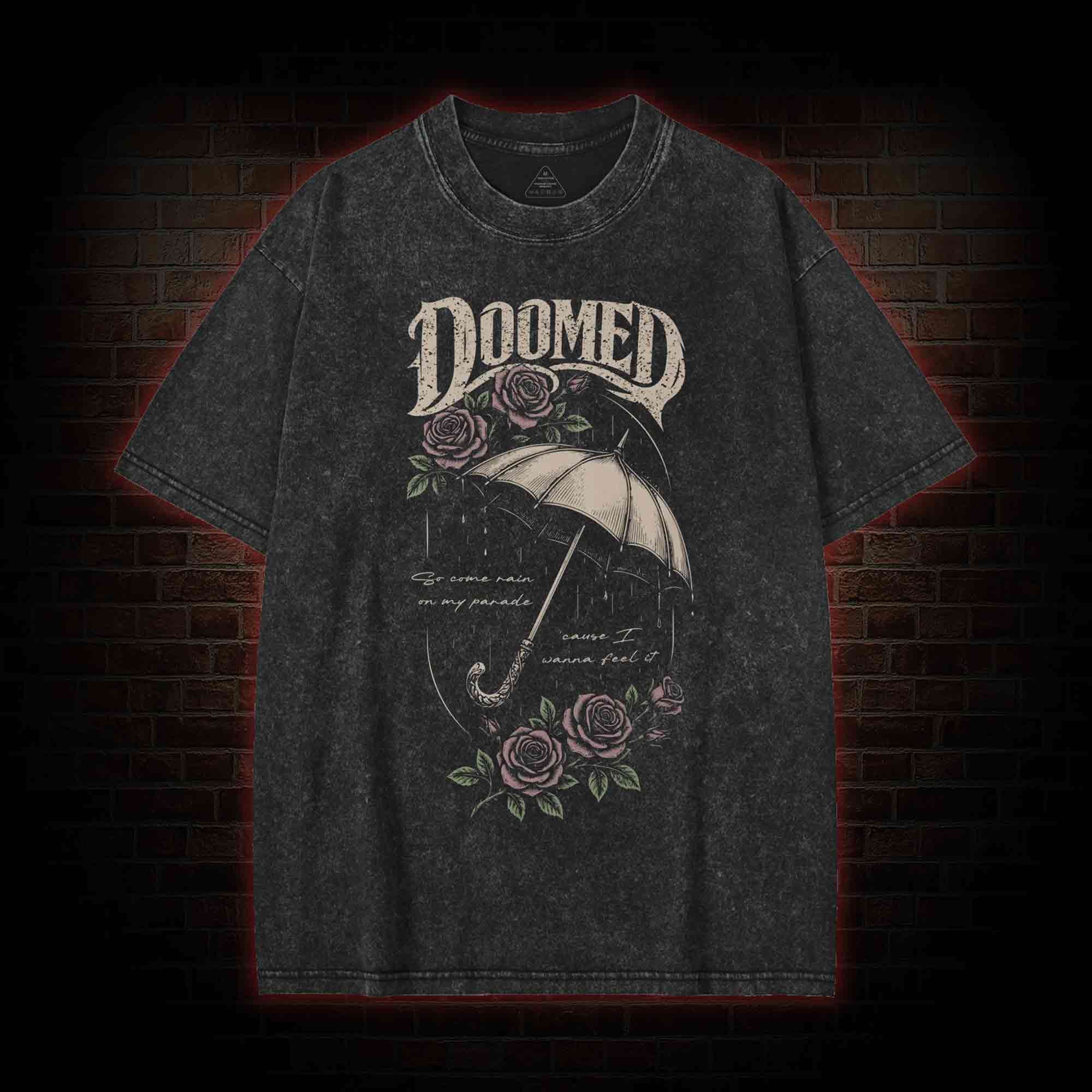 The Umbrella & Roses Washed T-shirt