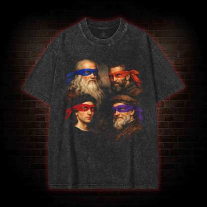 Masters of Art by day Washed T-shirt