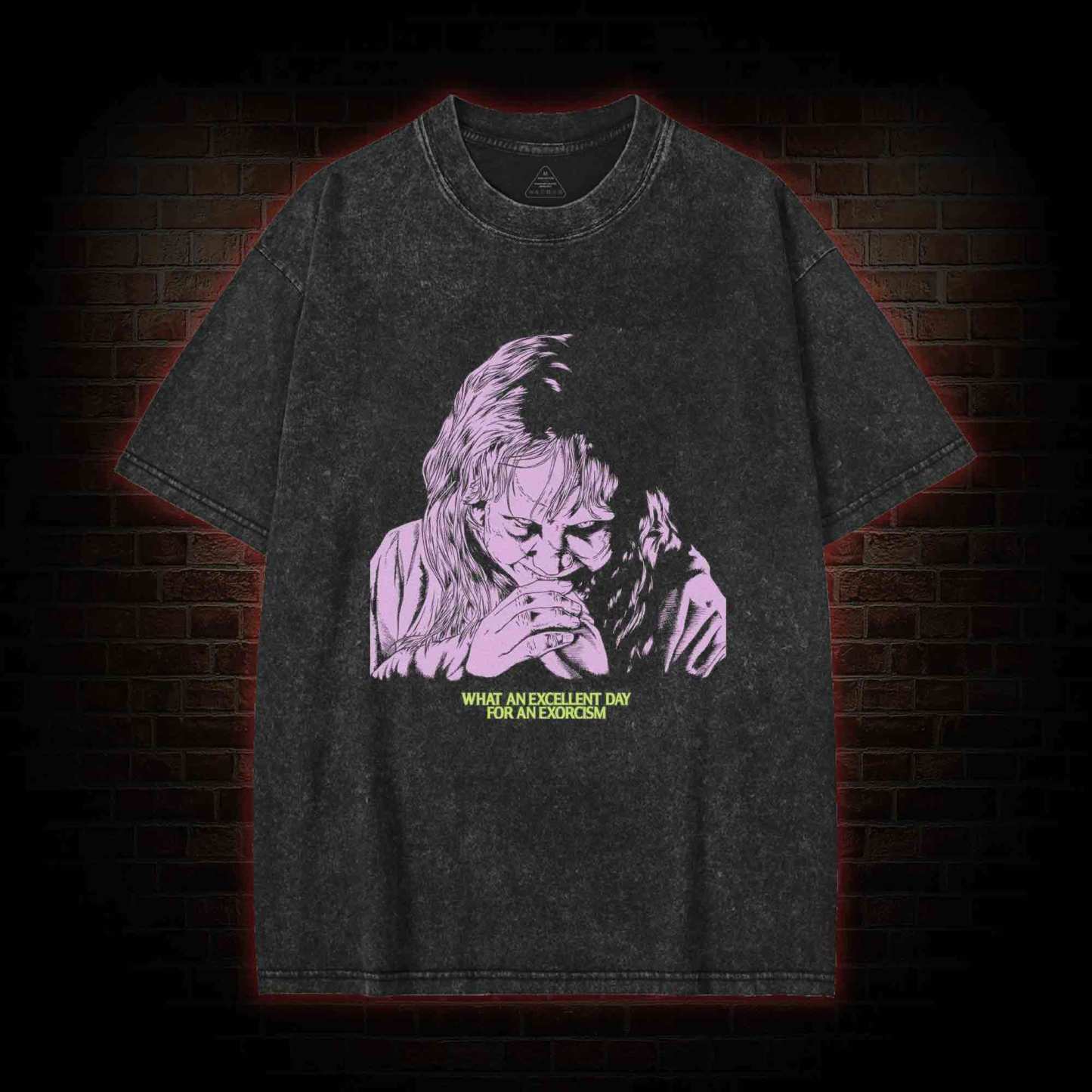 What an Excellent Day for an Exorcism Washed T-shirt