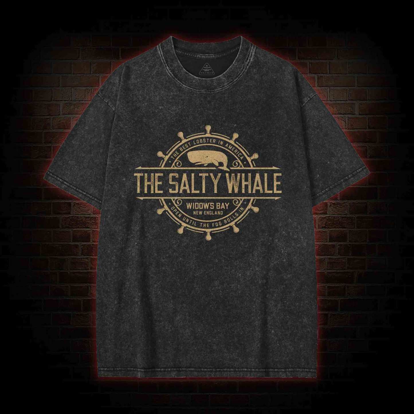 The Salty Whale Washed T-shirt