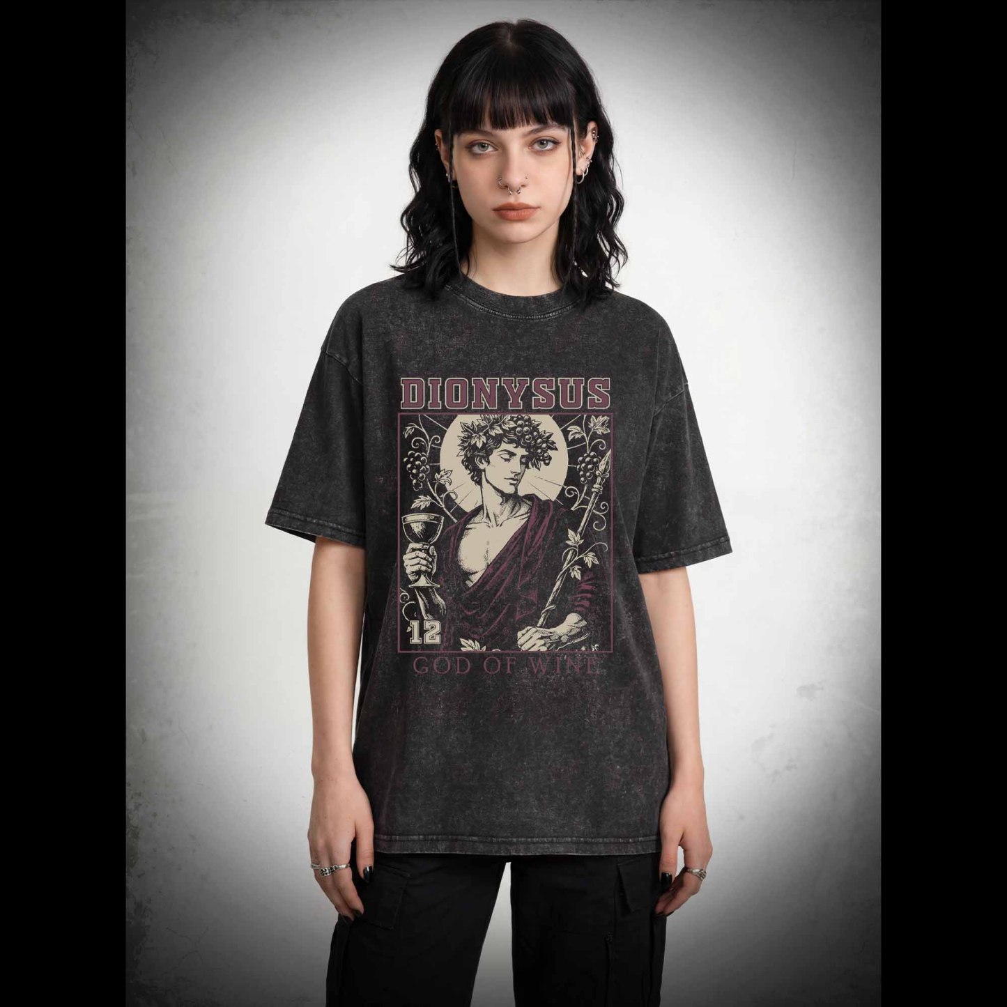 God of Wine Washed T-shirt