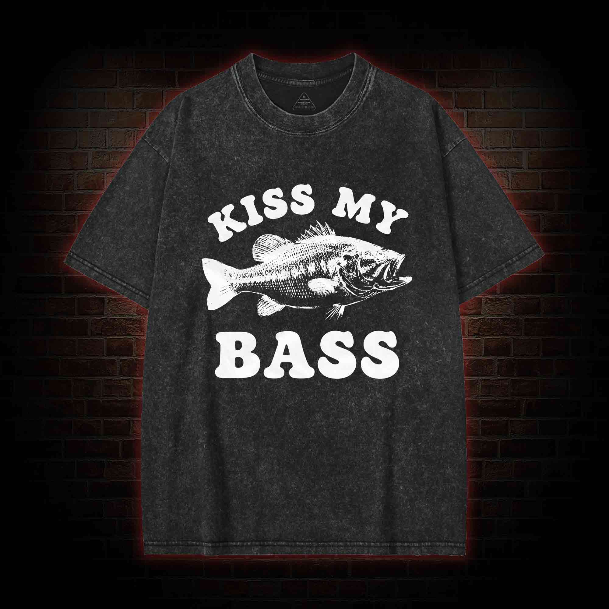 Kiss My Bass Washed T-shirt