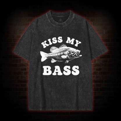Kiss My Bass Washed T-shirt