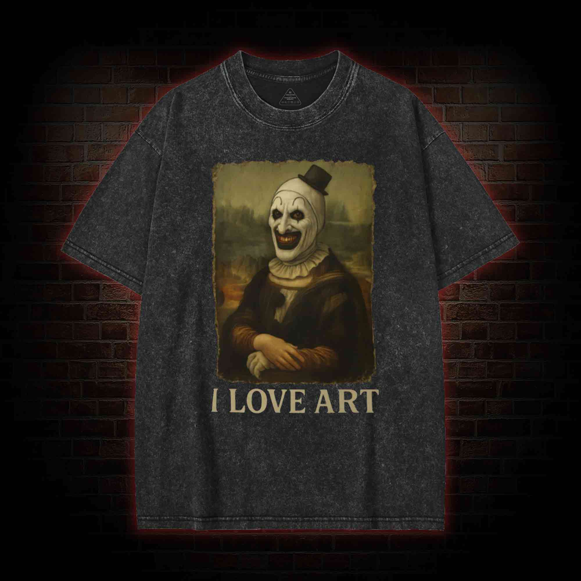 I Love Art Washed T-shirt