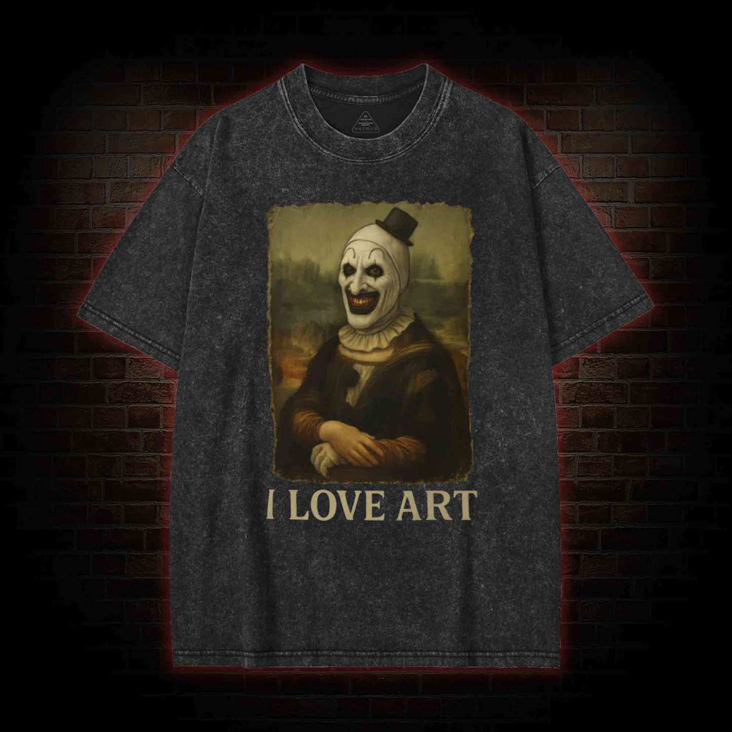 I Love Art Washed T-shirt