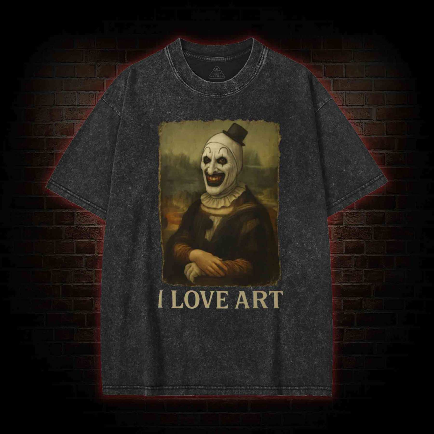 I Love Art Washed T-shirt