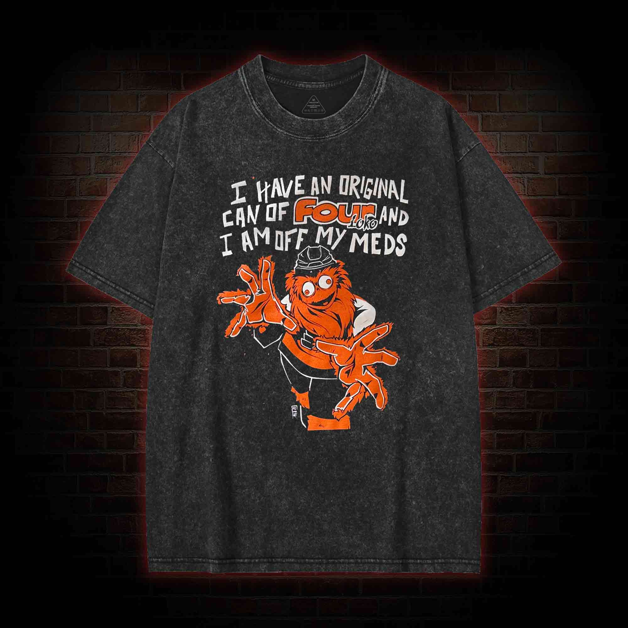 Off My Meds Washed T-shirt
