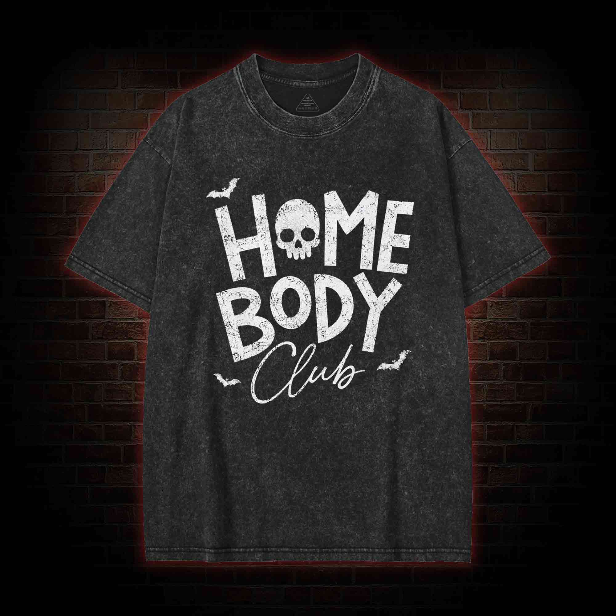 Goth Home Body Club Washed T-shirt
