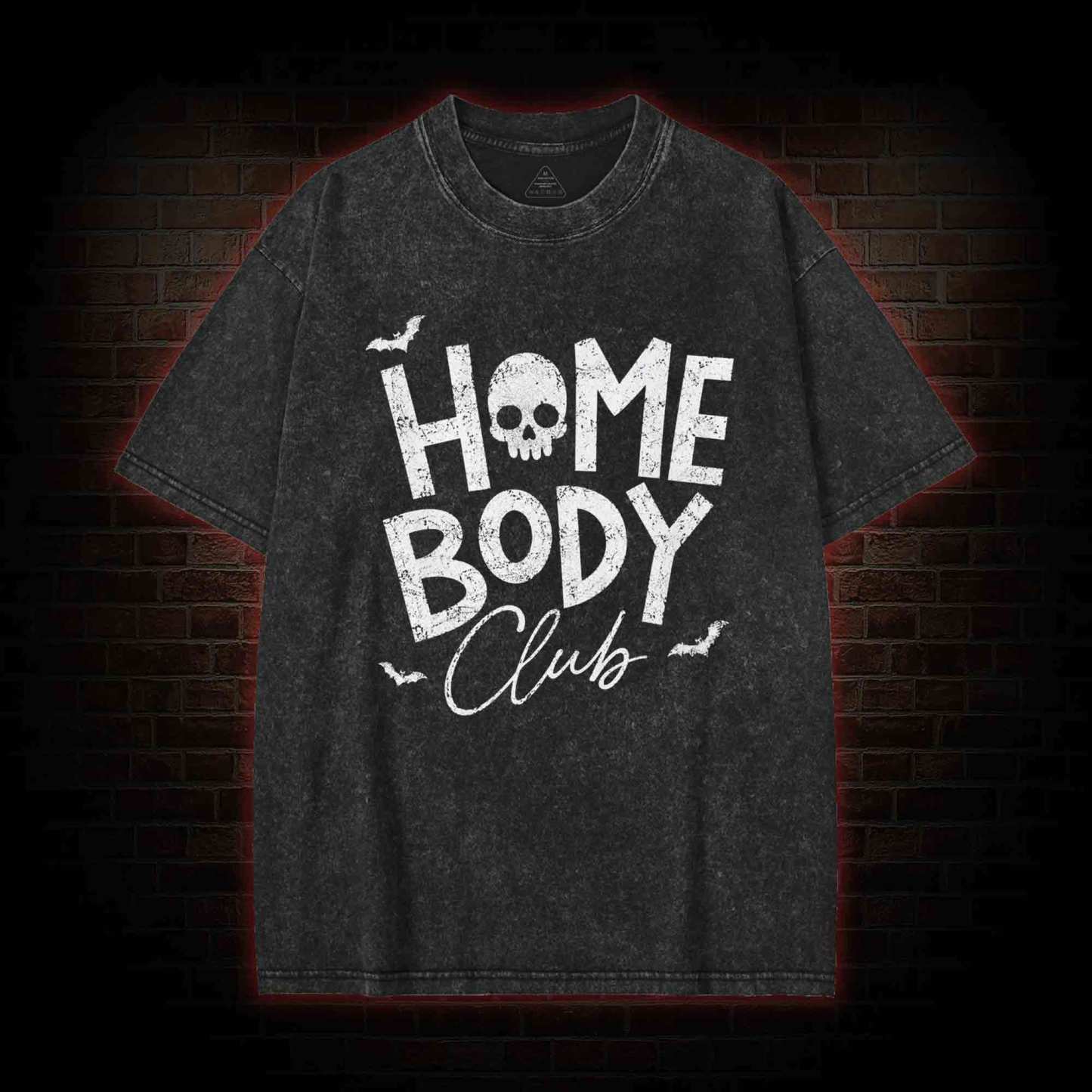 Goth Home Body Club Washed T-shirt