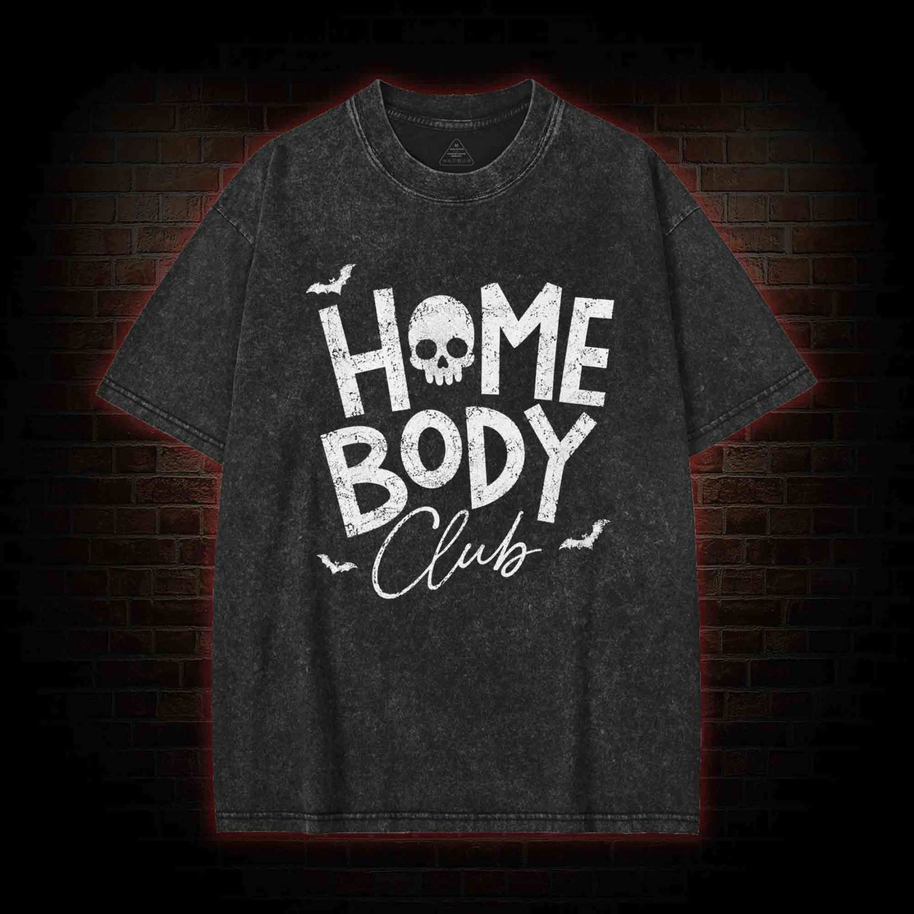 Goth Home Body Club Washed T-shirt