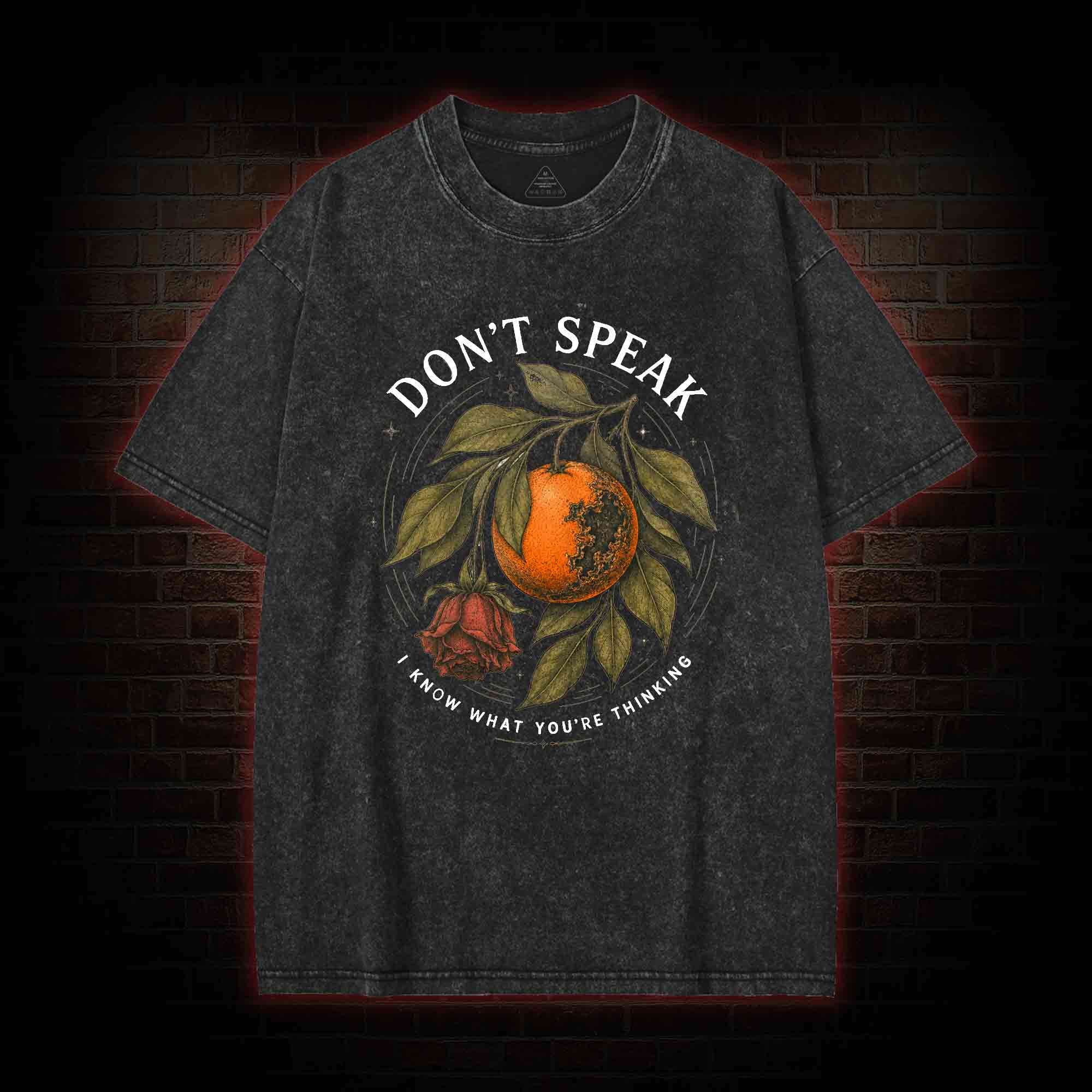 Don’t Speak Orange Washed T-shirt