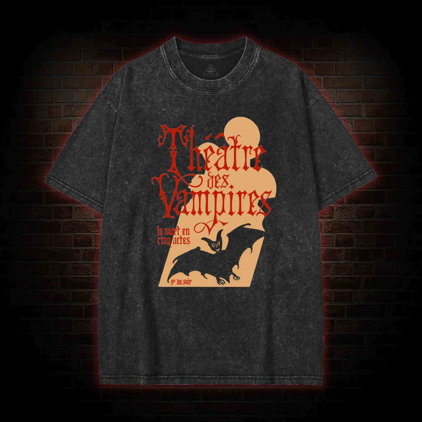 Vampires are Pranksters Washed T-shirt