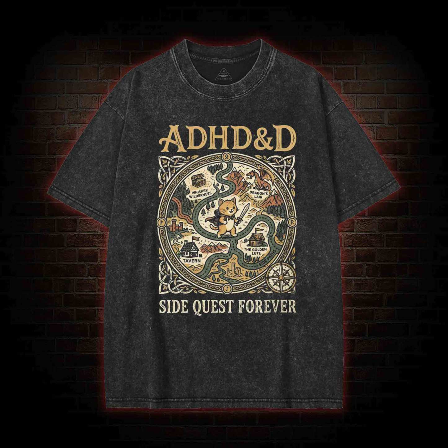 ADHD&D Washed T-shirt