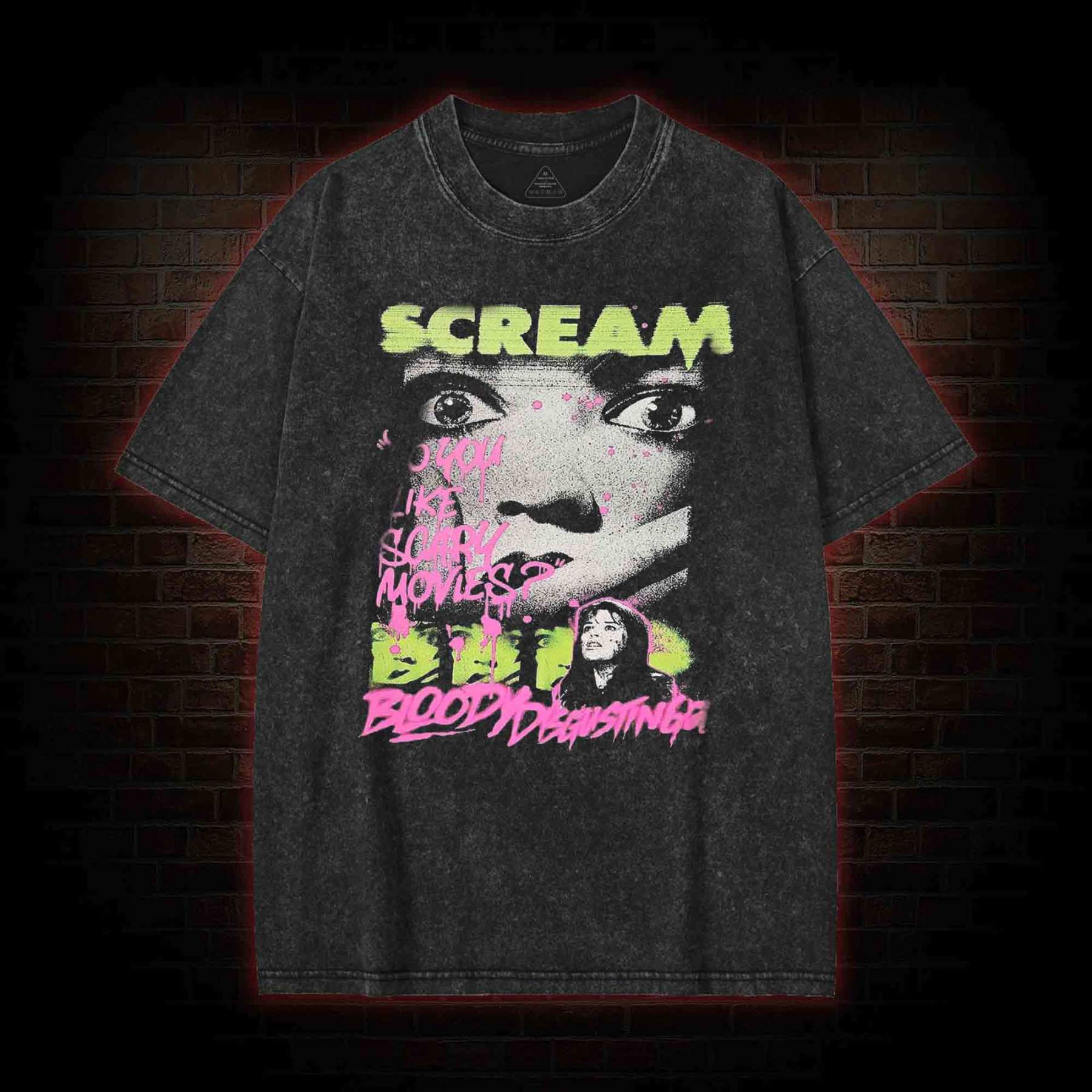 Do You Like Scary Movies Washed T-shirt
