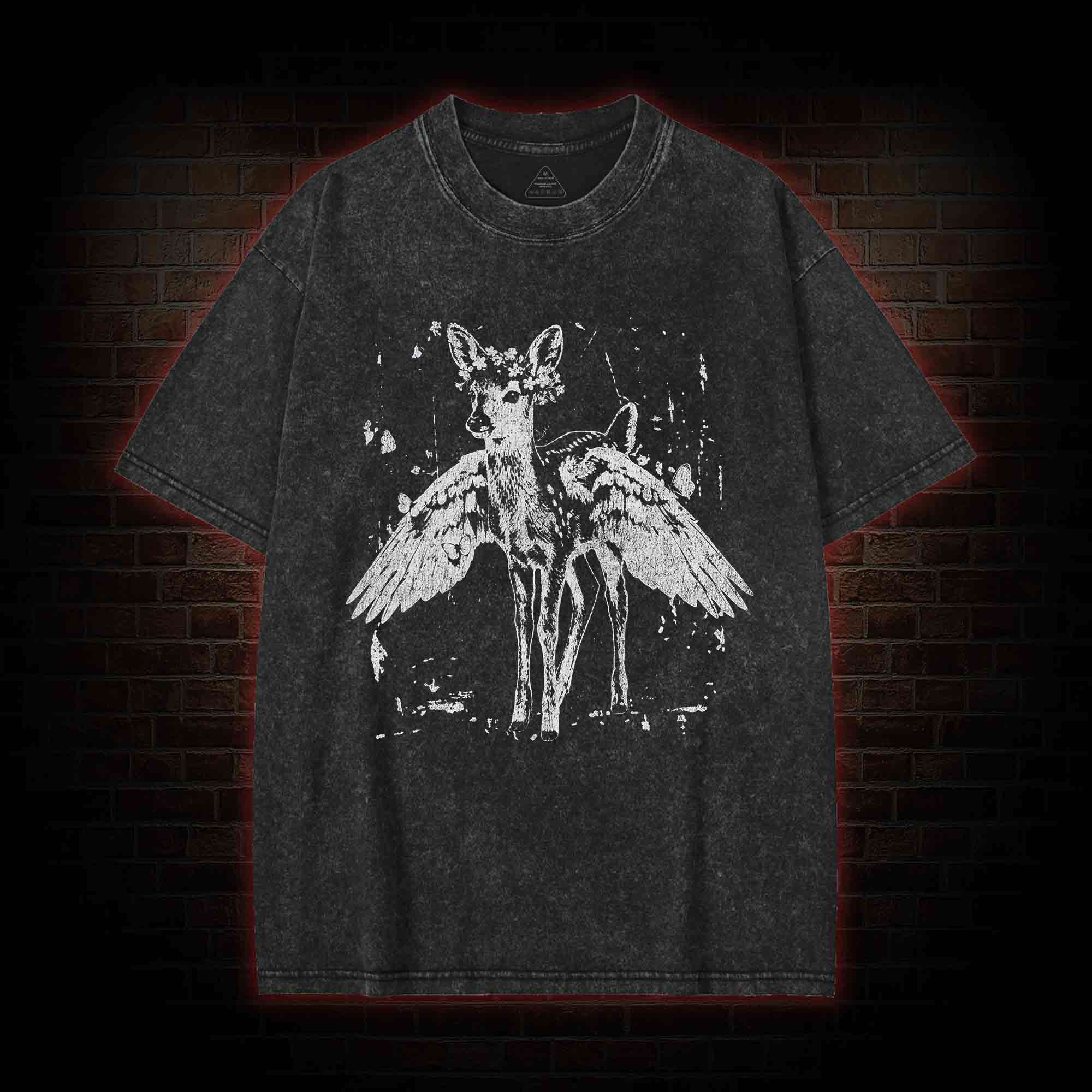 Winged Fawn Washed T-shirt