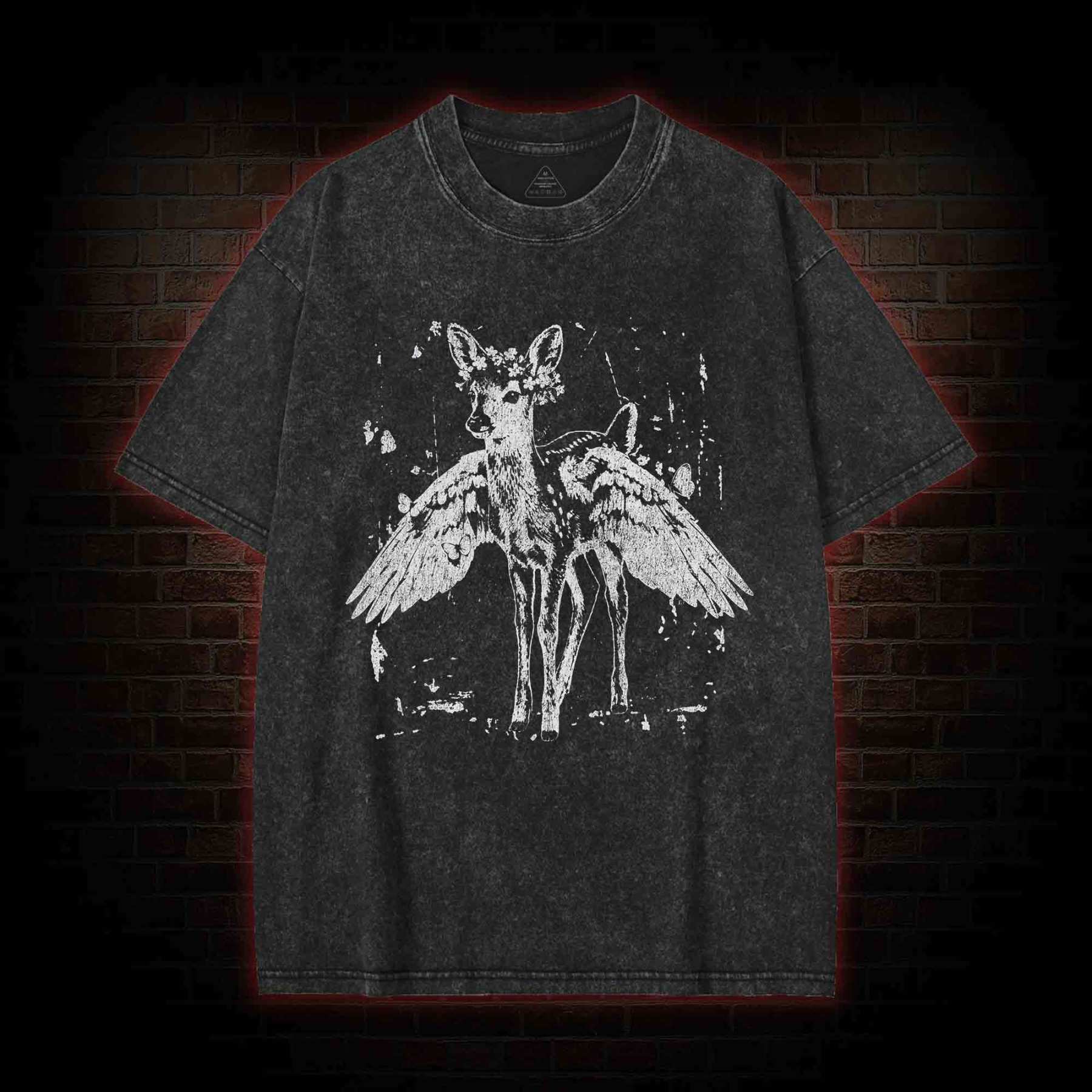 Winged Fawn Washed T-shirt