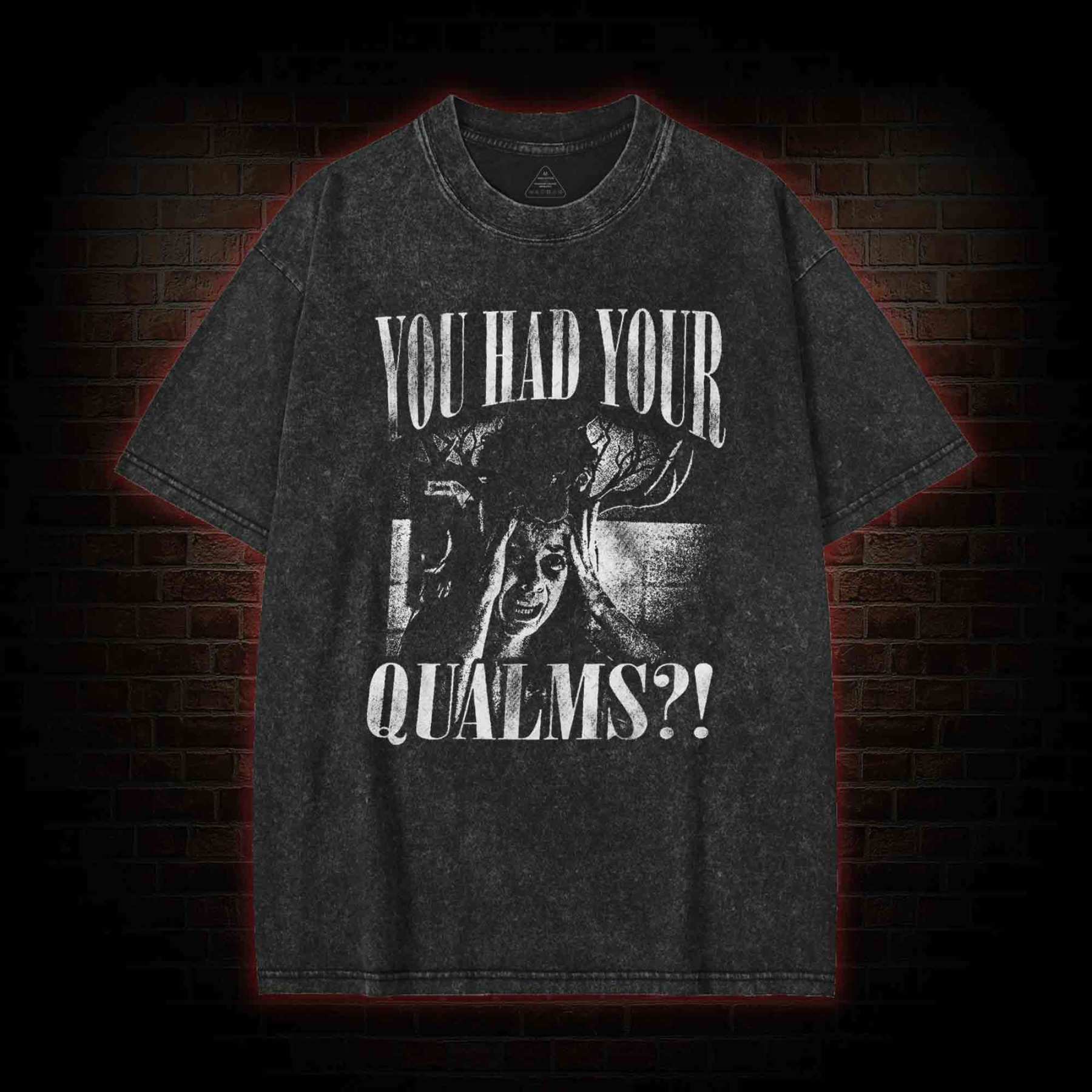 You had Your Qualms Washed T-shirt