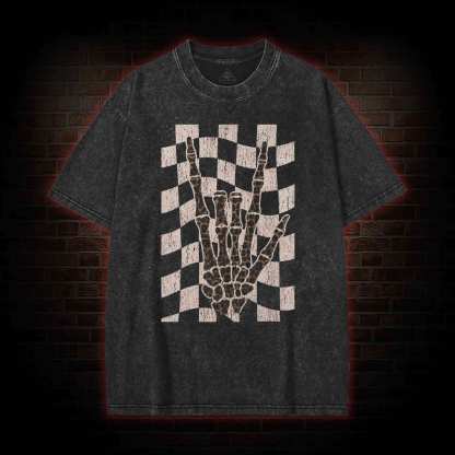 Skeleton Hand Washed T-shirt