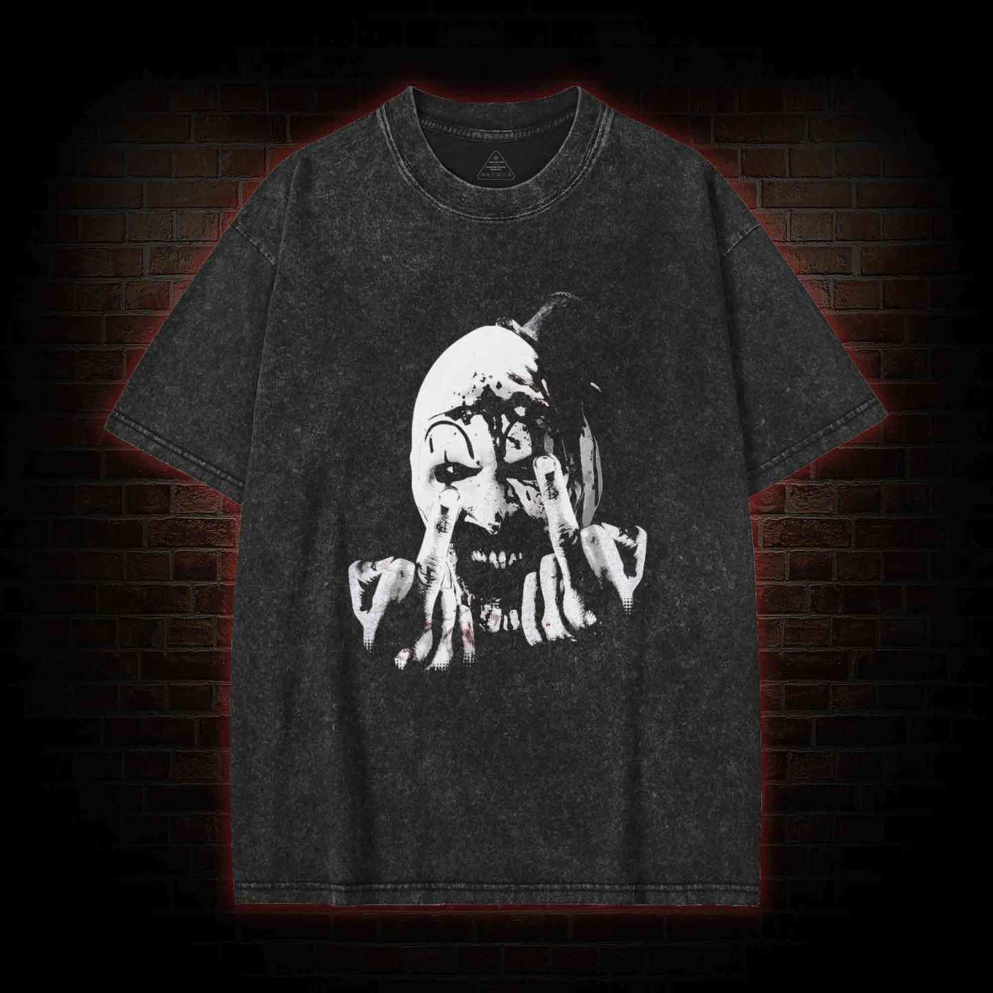 Finger Salute Washed T-shirt