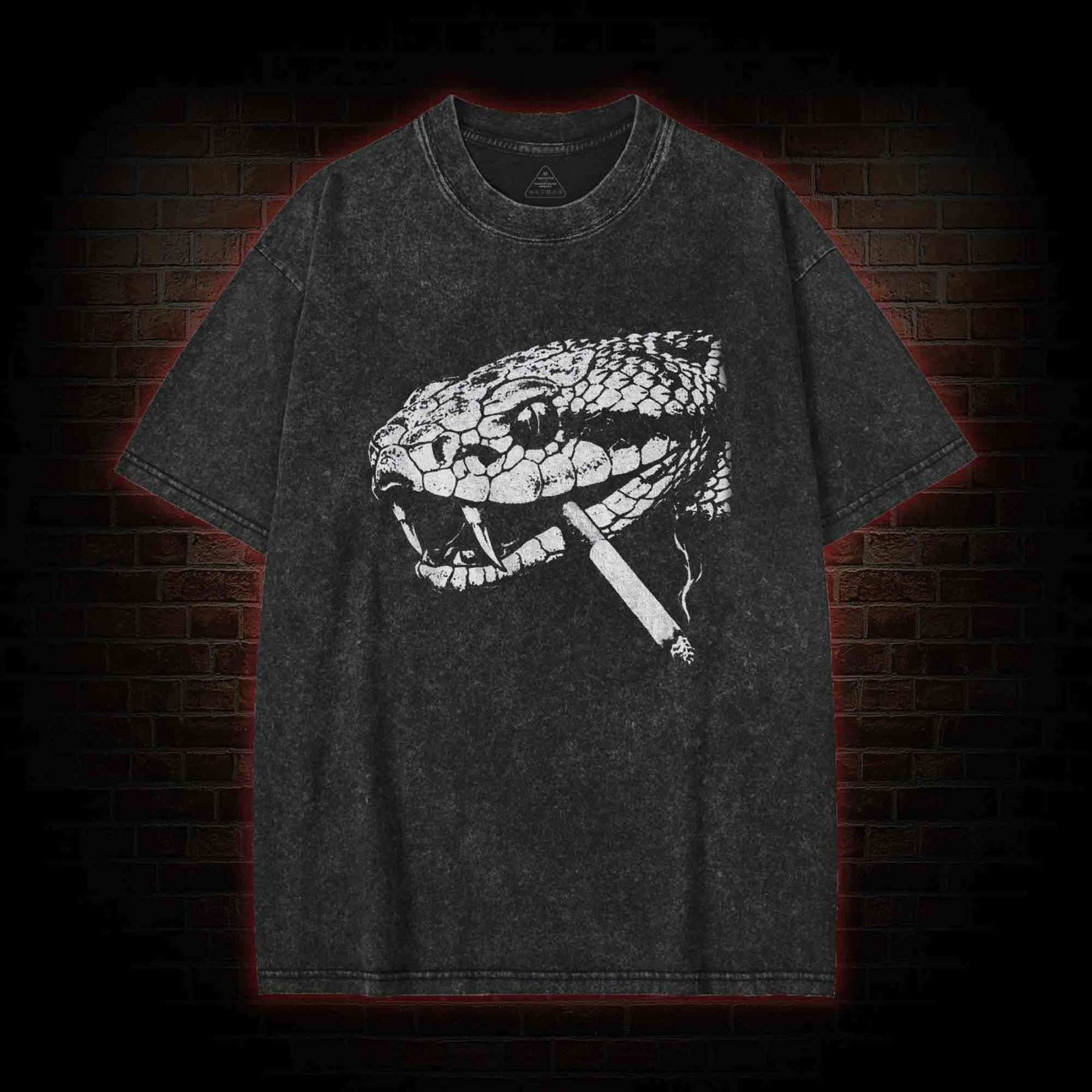 Snake Smoke Washed T-shirt