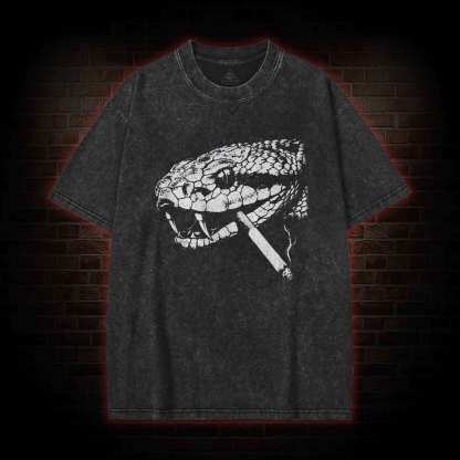 Snake Smoke Washed T-shirt