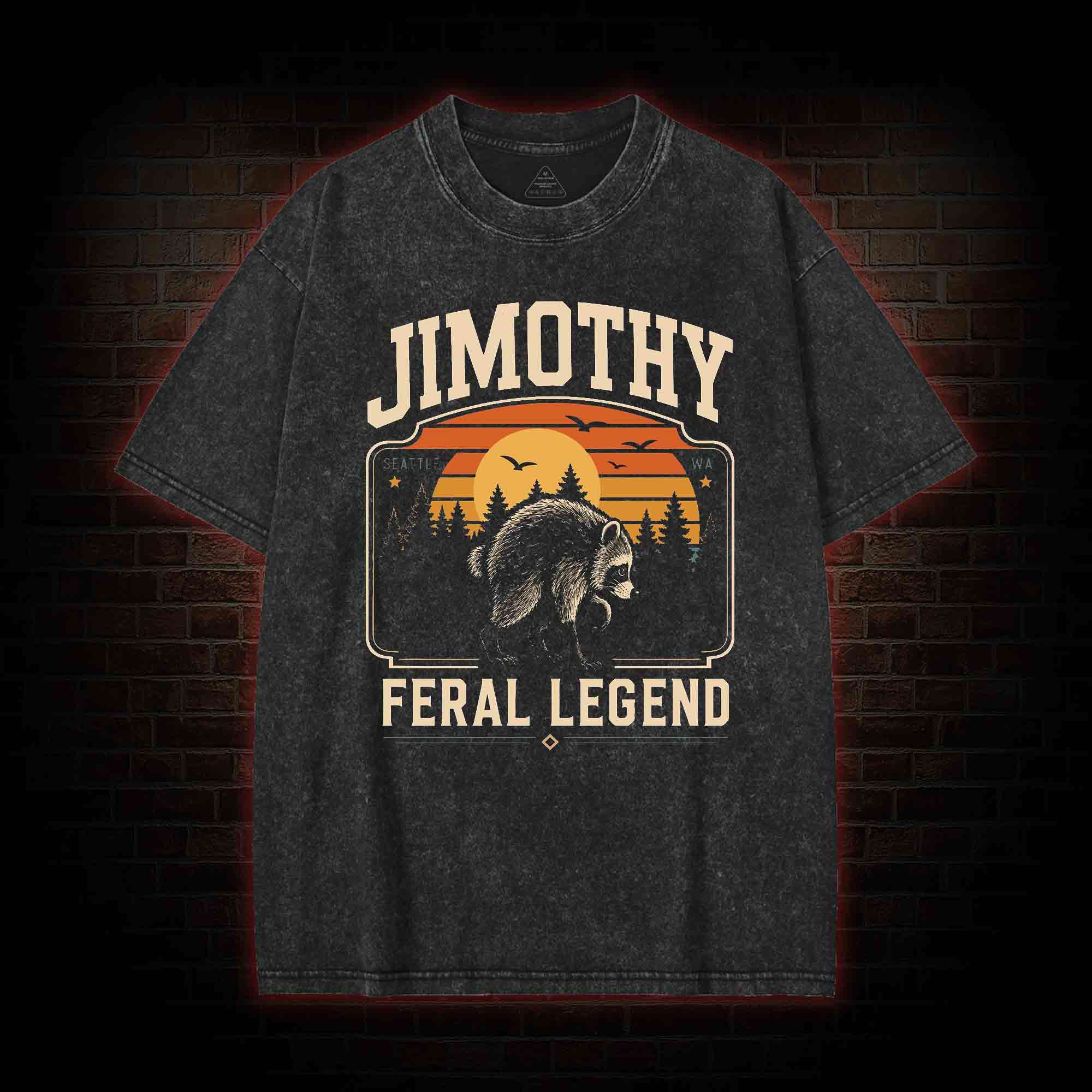 Jimothy Raccoon Washed T-shirt