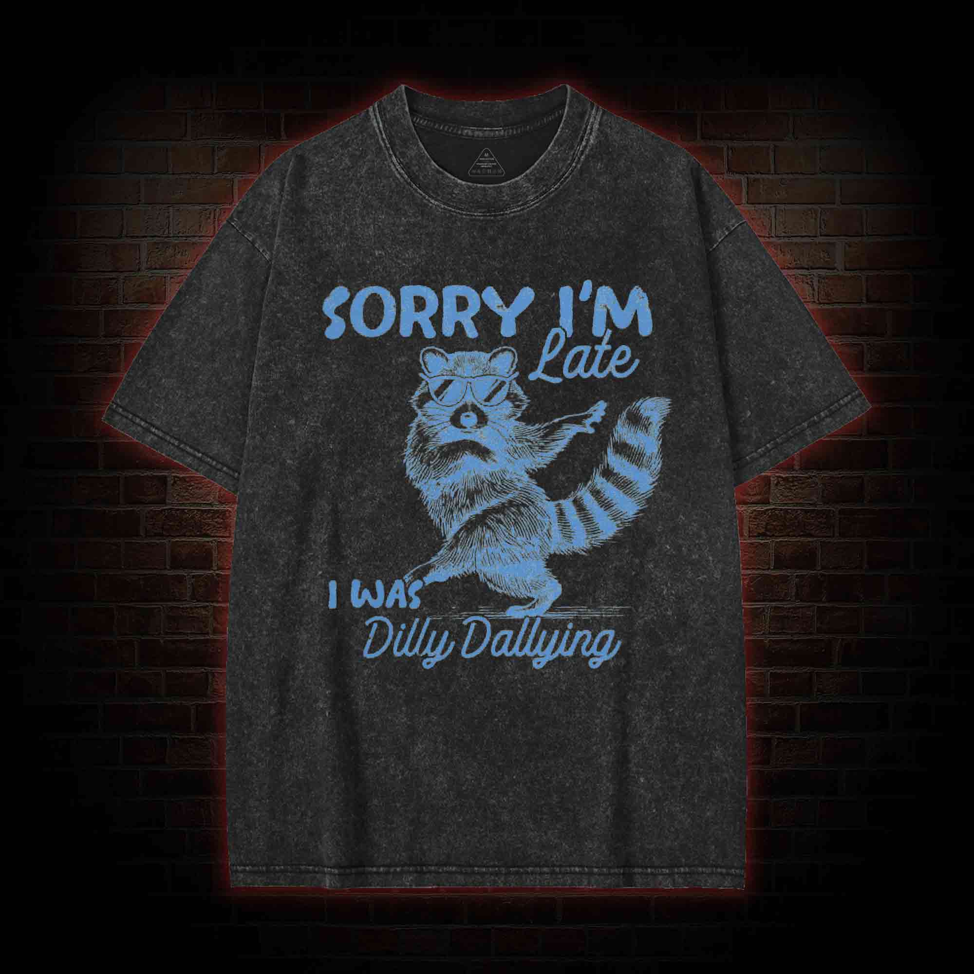 Sorry I'm Late Washed T-shirt