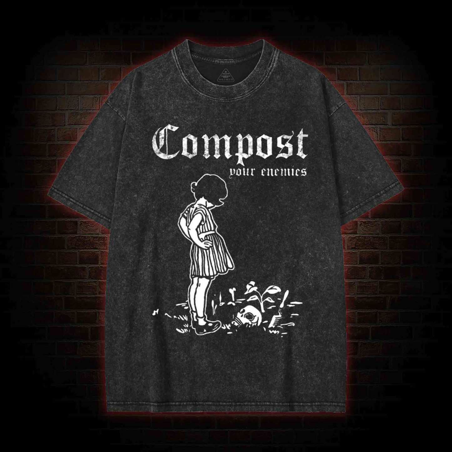 Compost Your Enemies Washed T-shirt