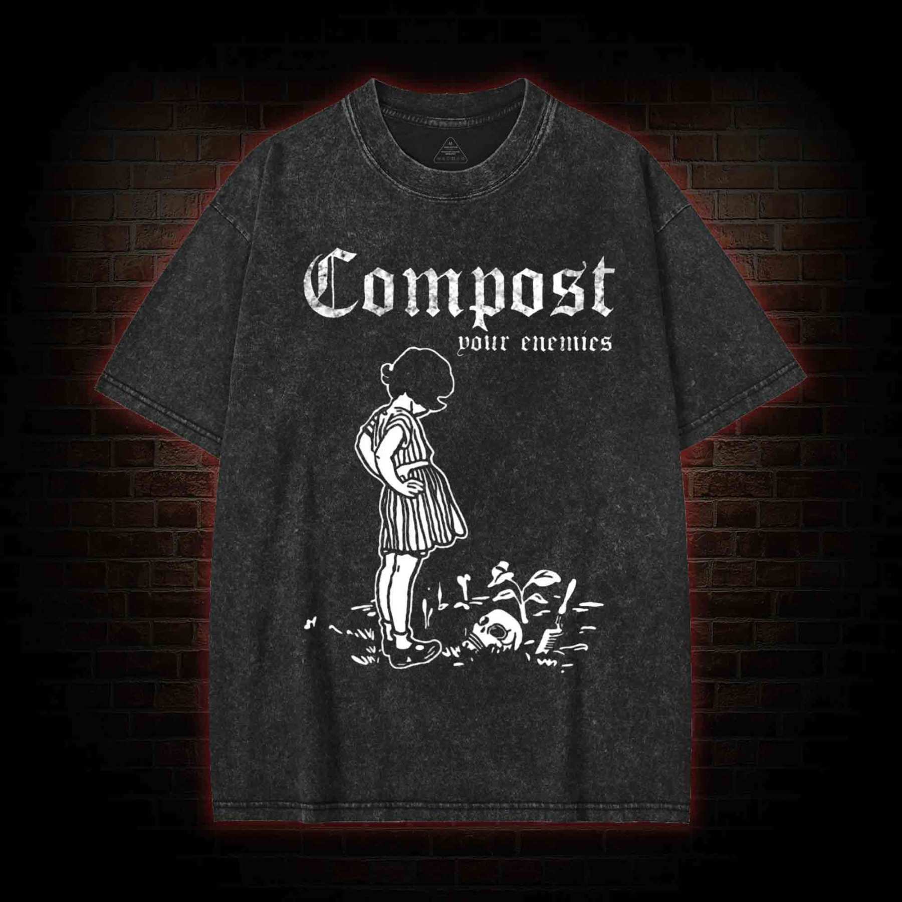 Compost Your Enemies Washed T-shirt