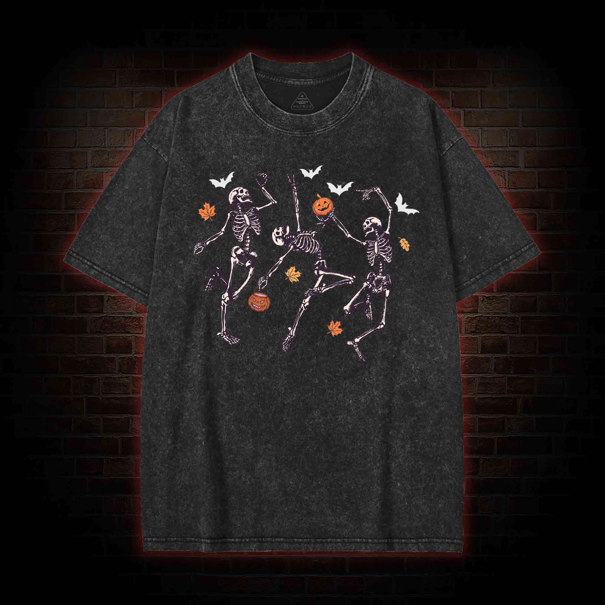 Dancing Skeletons Washed T-shirt