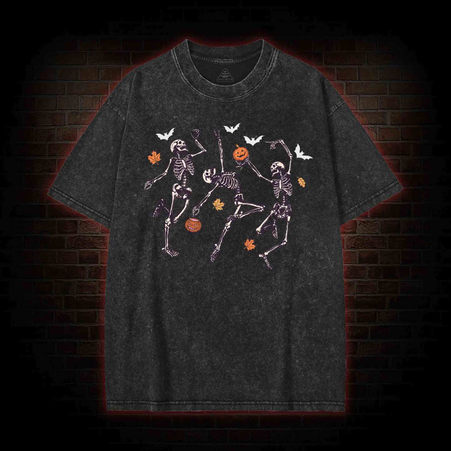 Dancing Skeletons Washed T-shirt