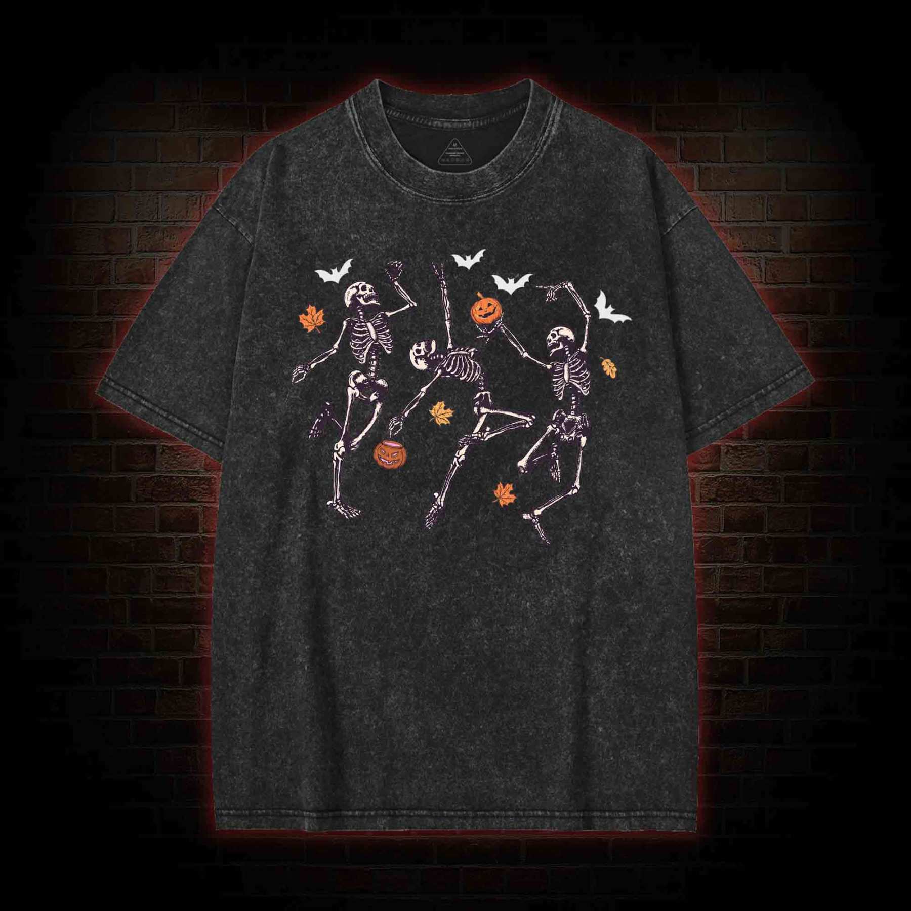 Dancing Skeletons Washed T-shirt