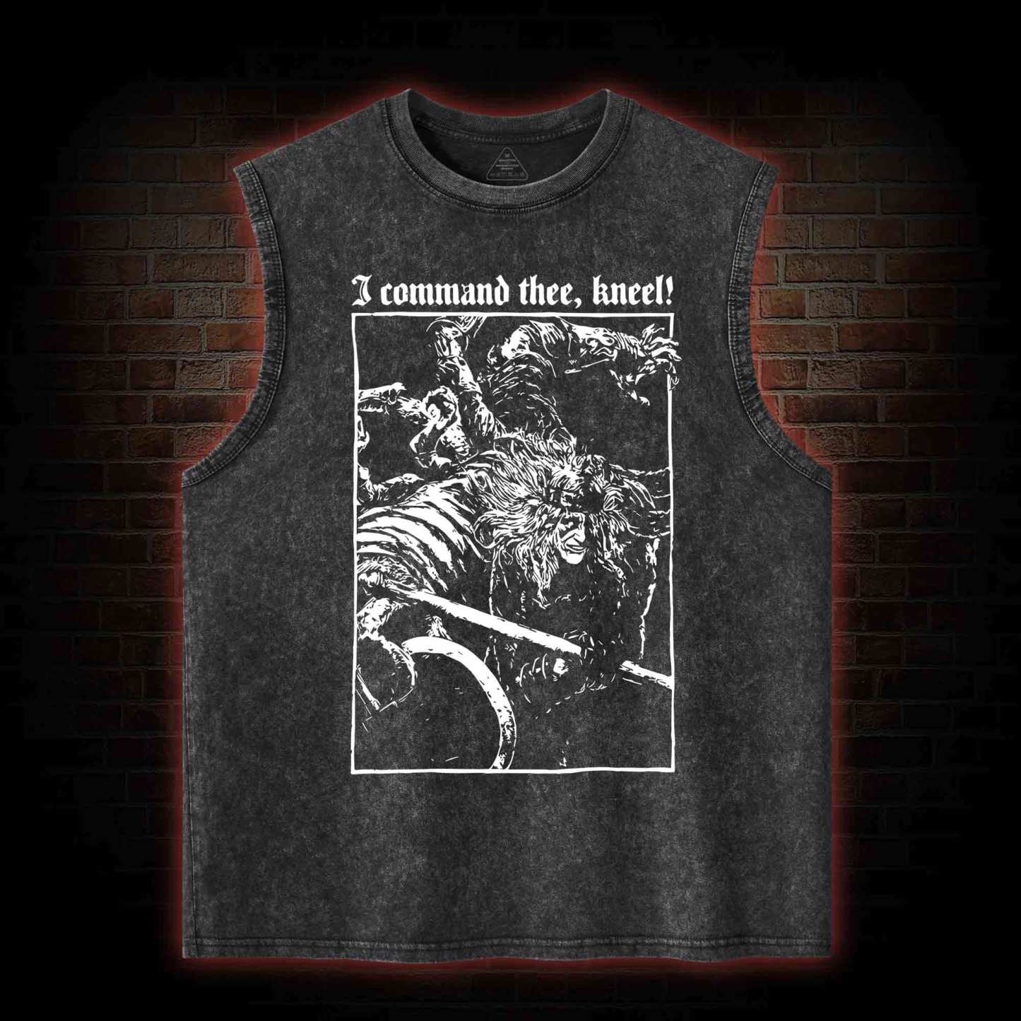 I Command Thee Kneel Washed Tank Top Washed Tank Top-nerdywave