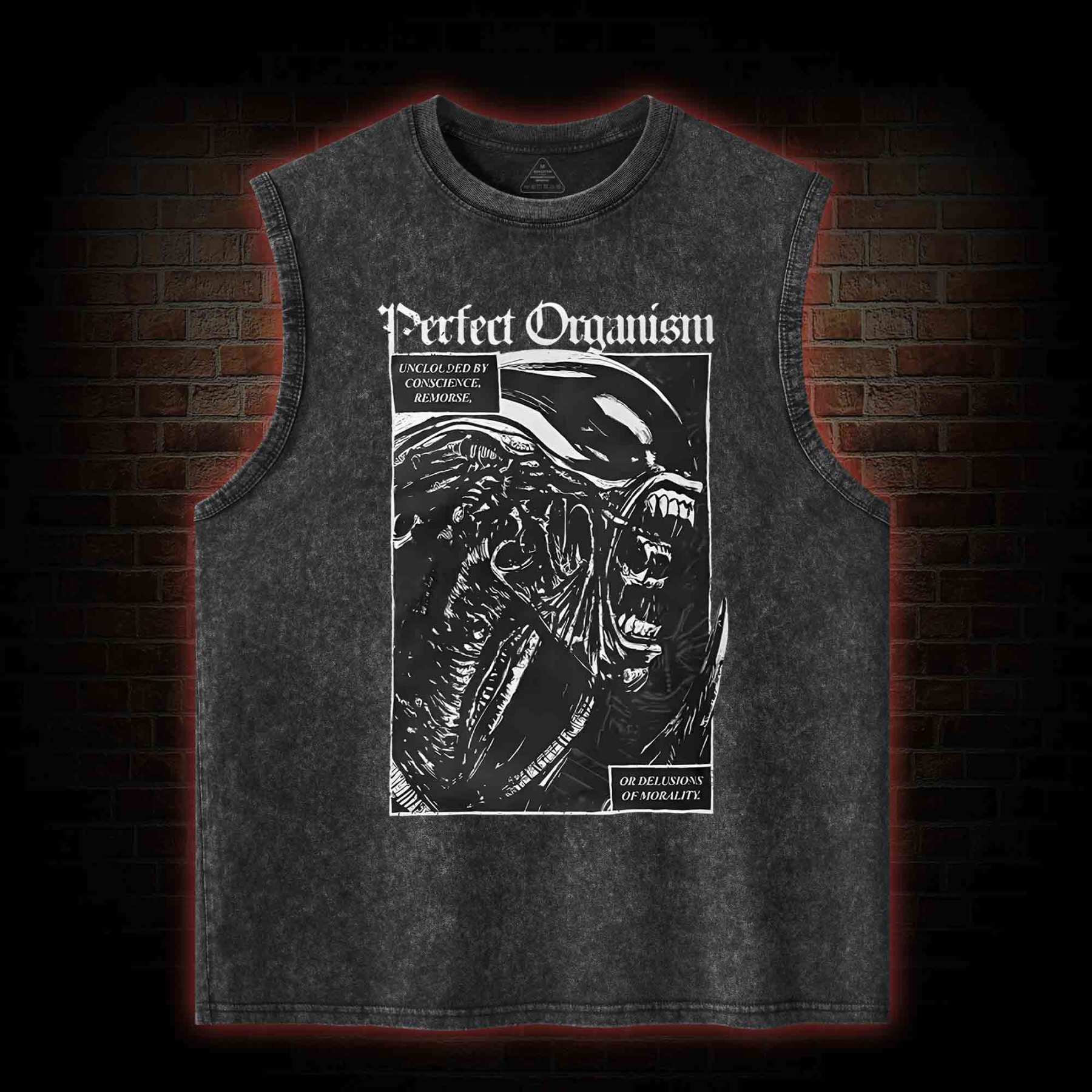 Alien Perfect Organism Washed Tank Top-nerdywave