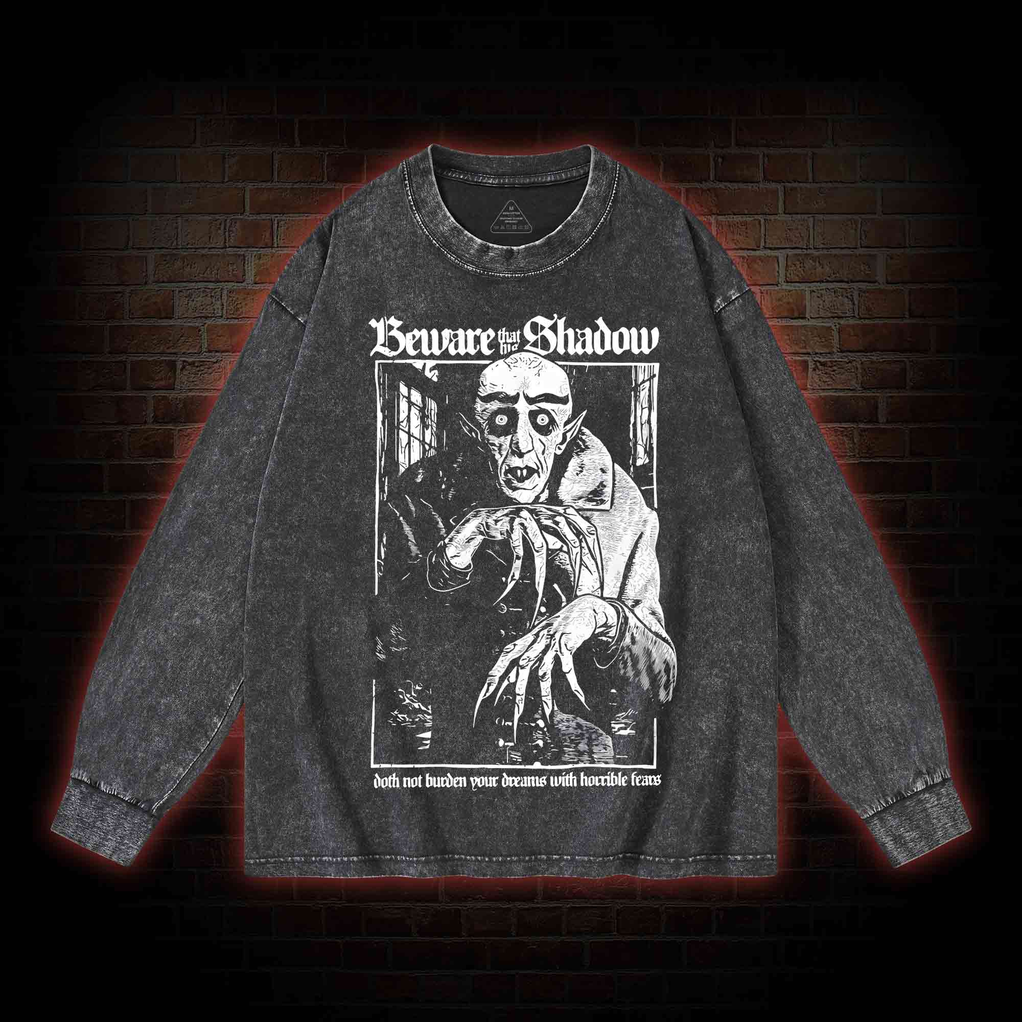 Nosferatu Washed Long-Sleeve T-shirt