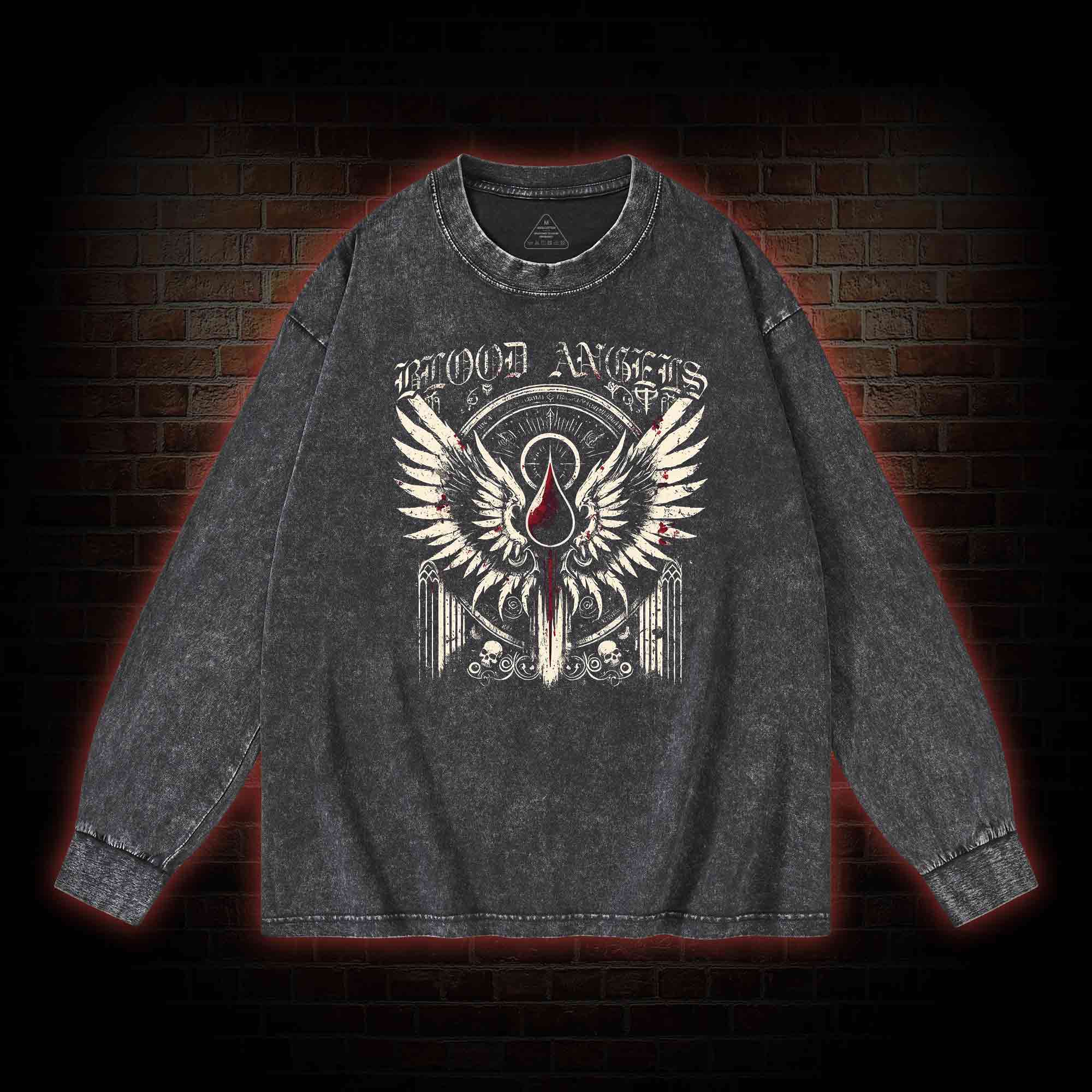 Blood Angels Vintage Washed Long-Sleeve T-shirt