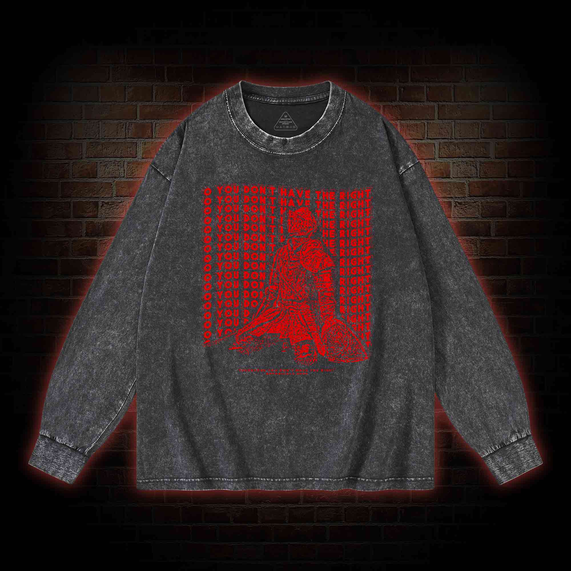 You Don't Have the Right. Elden Ring Washed Long-Sleeve T-shirt