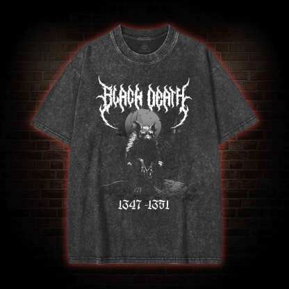 Black Death 1347-1351 Washed T-shirt