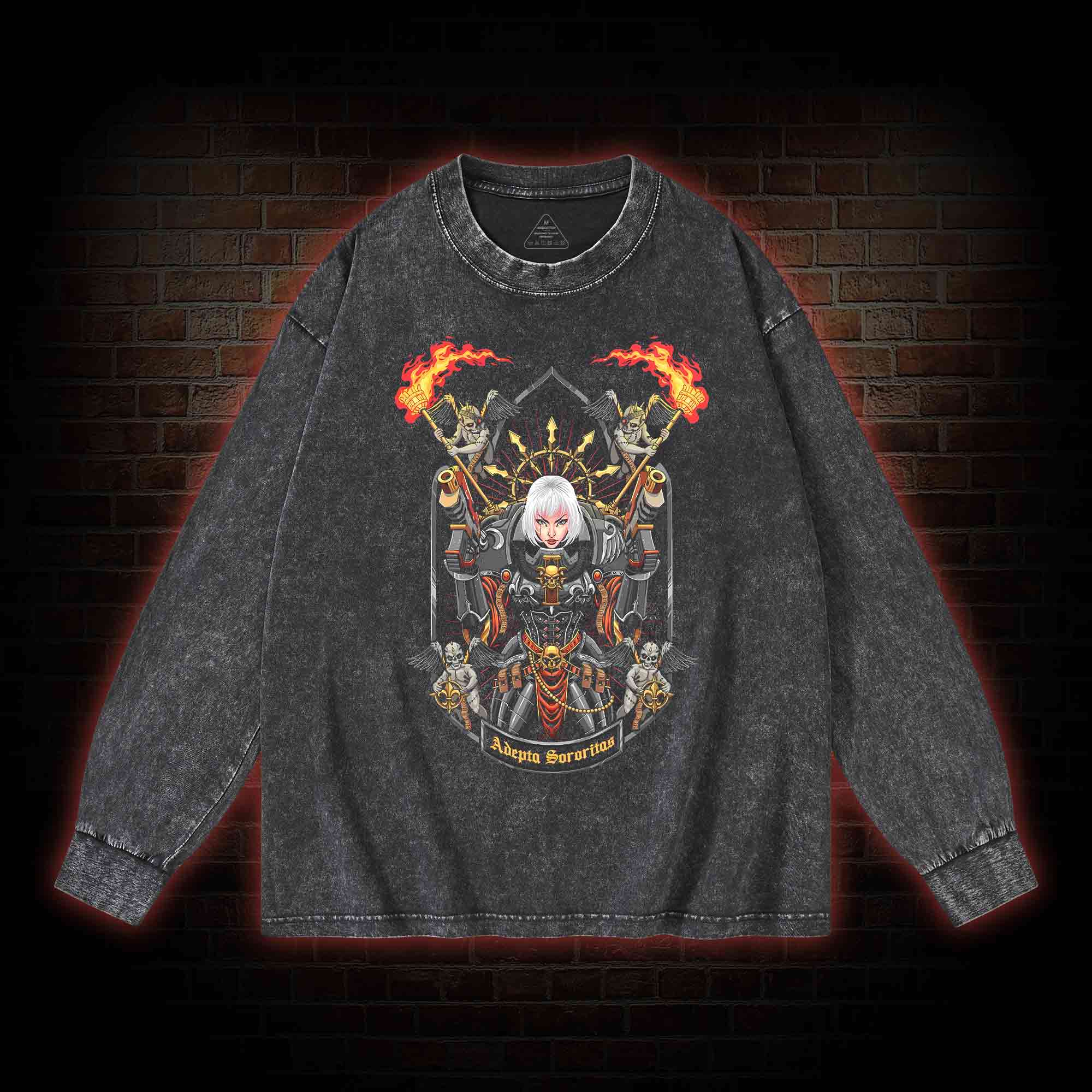 Faith is Our Armor Washed Long-Sleeve T-shirt