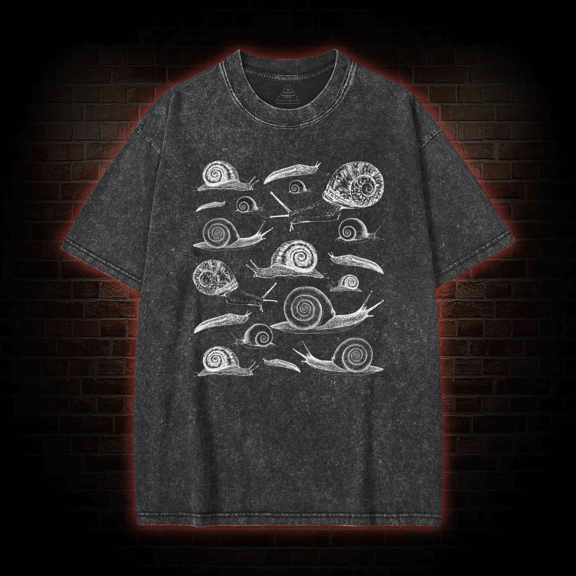 Cottagecore Snail Washed T-shirt